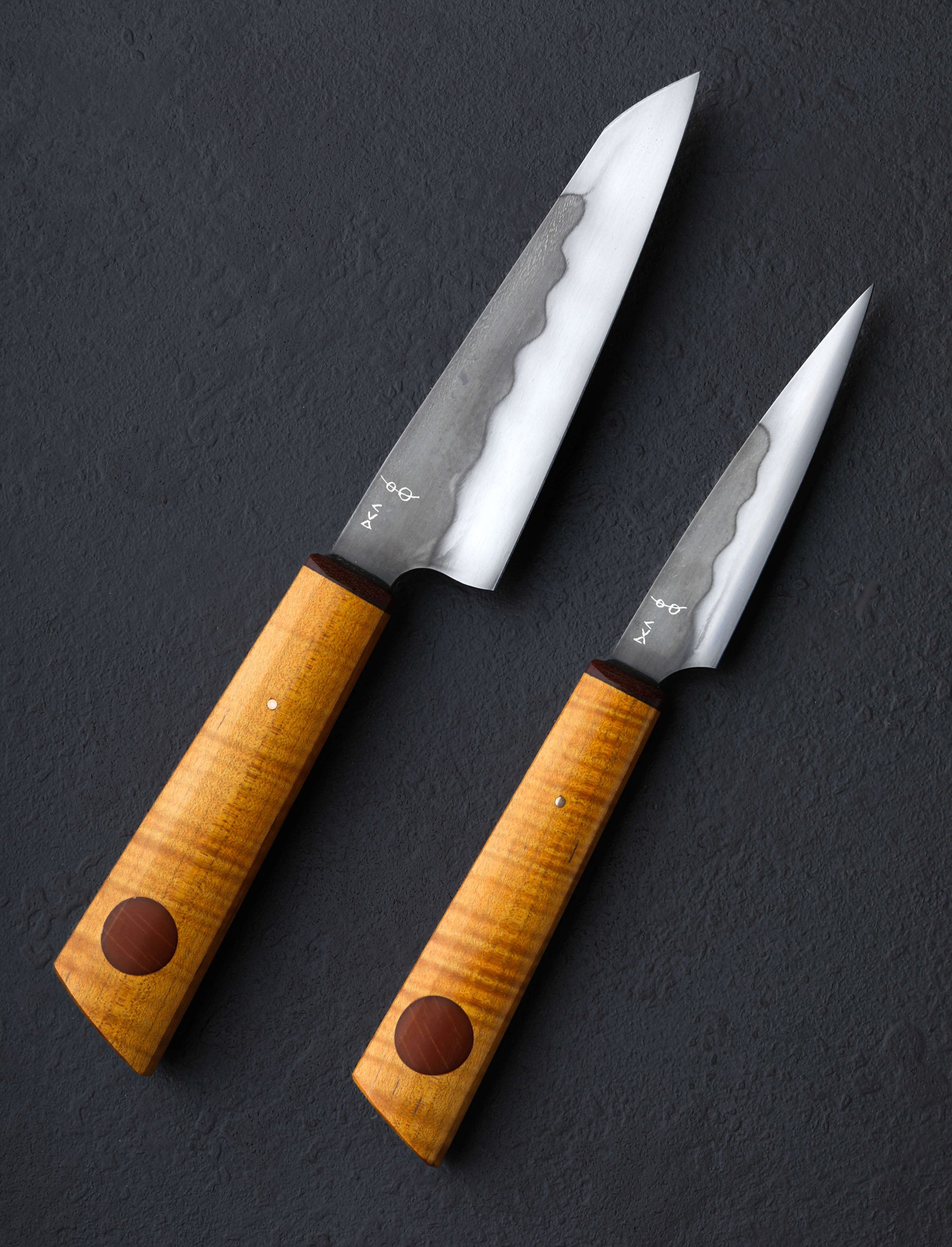 Don Carlos Andrade - California Knife Sets Curly Maple Apartment Chef's Set