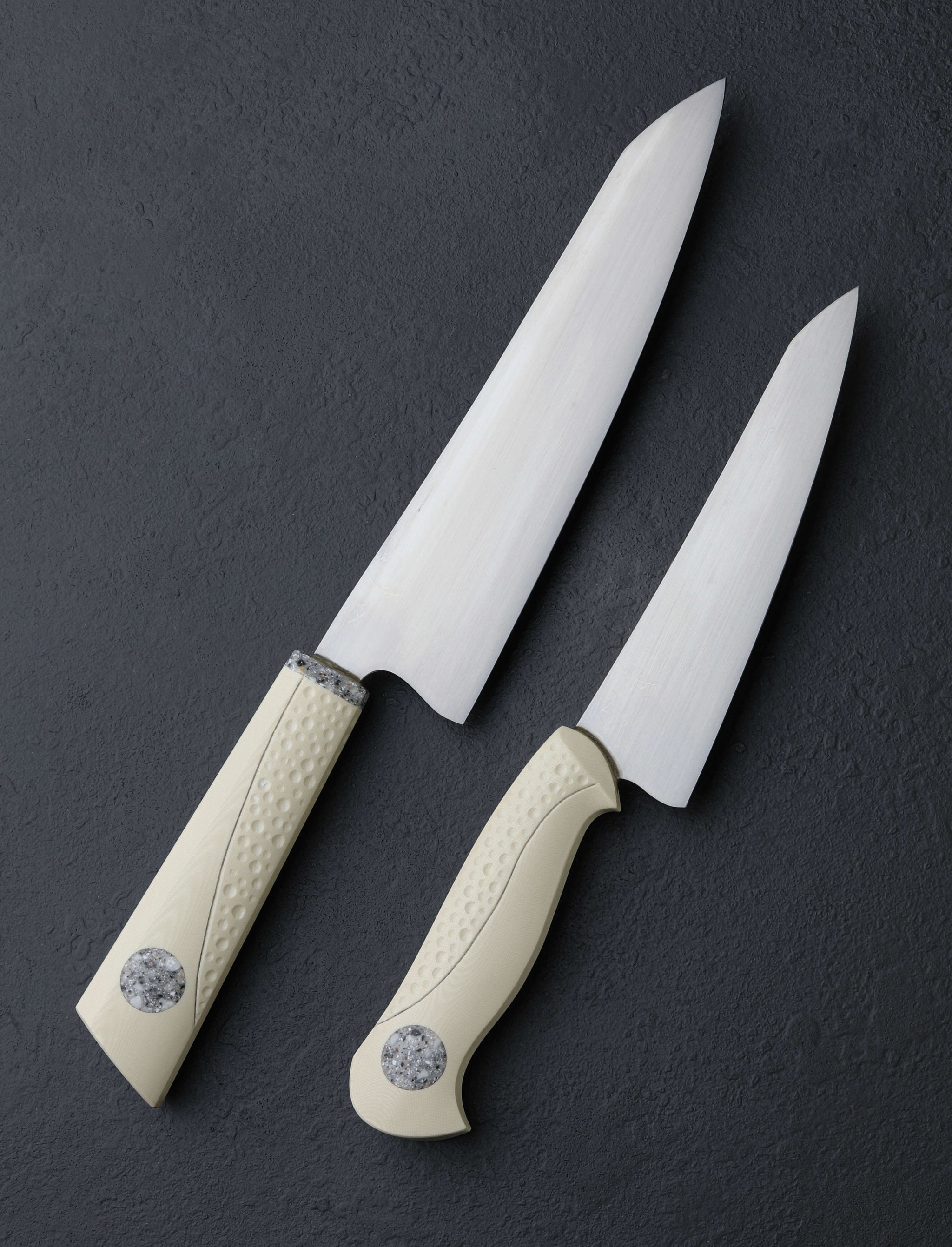 Don Carlos Andrade - California Knife Sets Mourning Doves Couple's Chef set