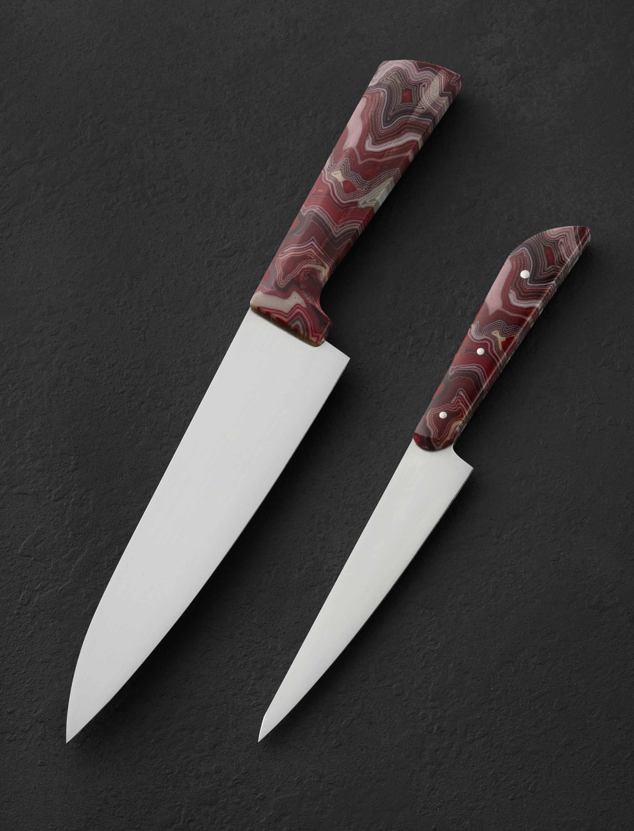 Don Carlos Andrade - California Knife Sets Rhodochrosite Chef Set