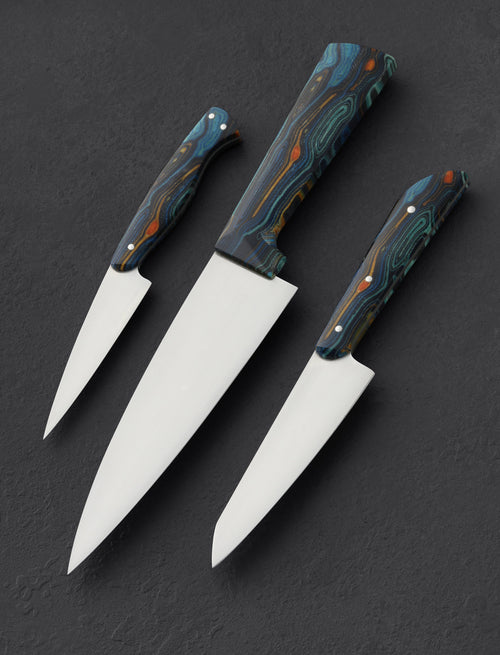 Don Carlos Andrade - California Knife Sets Starry Night Chef's 3-Knife Set