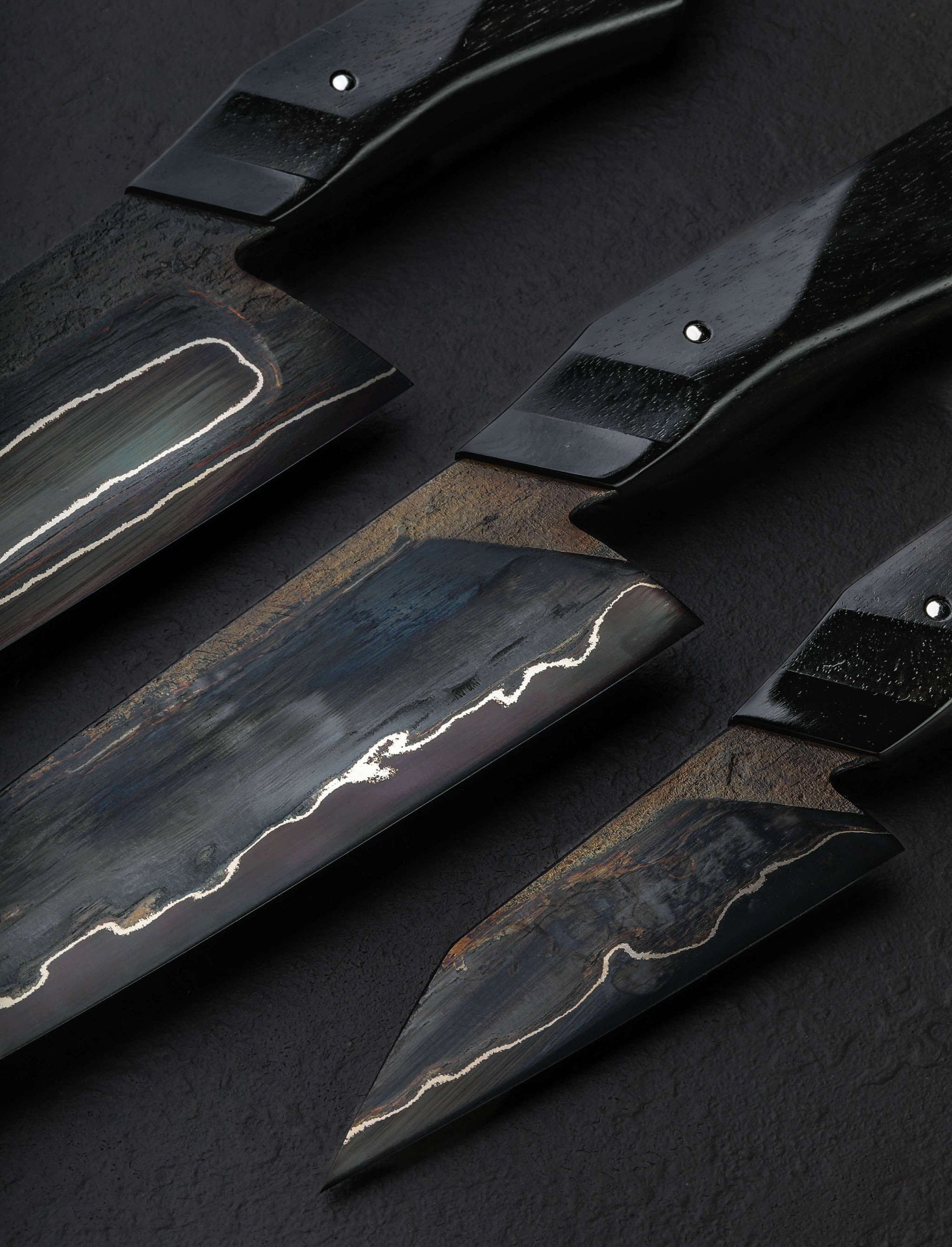 Korben Bloomfield - United Kingdom Knife Sets Ebony Wrought Chef's Set