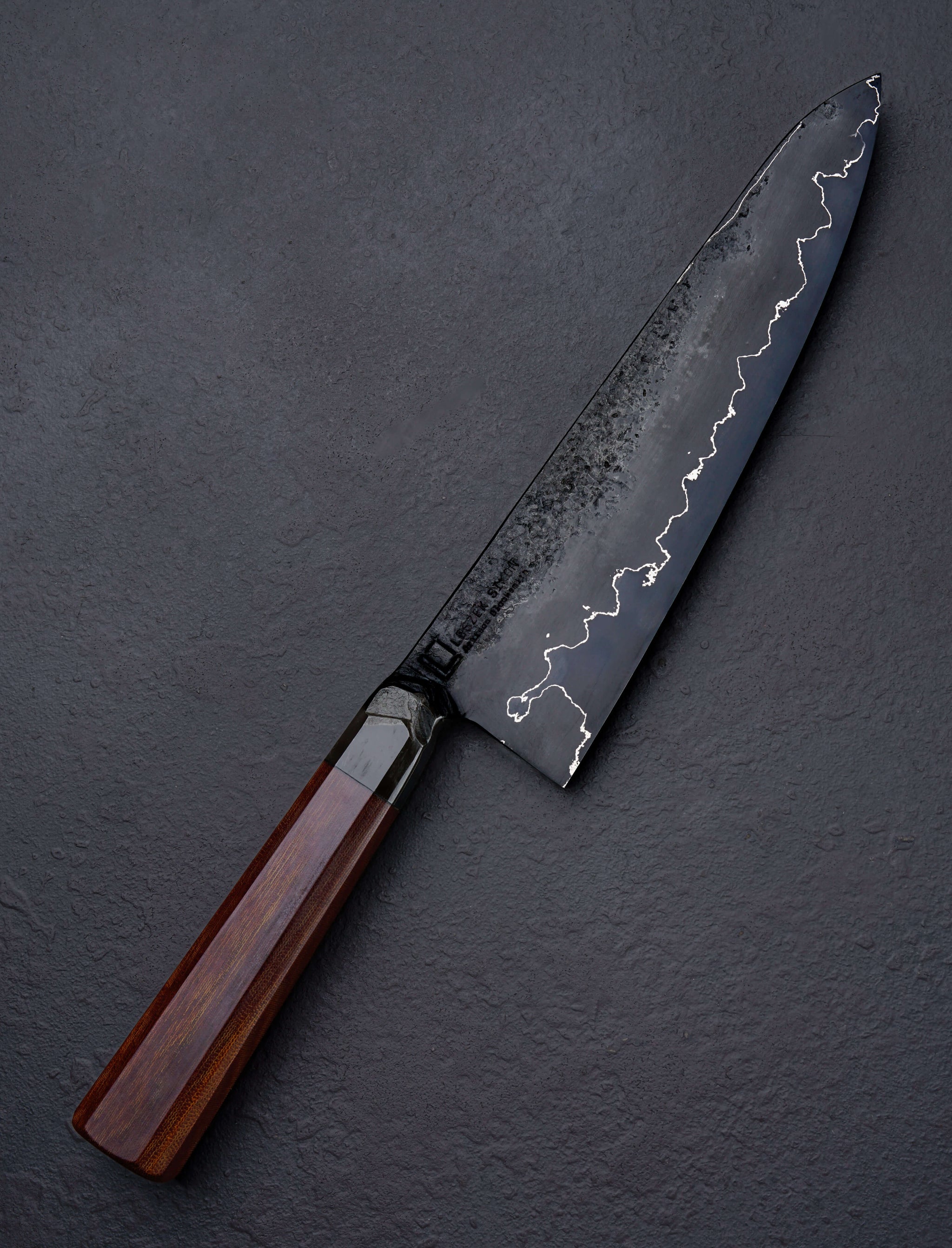 Leszek Sikon Vintage Micarta Graphite Gyuto 209mm