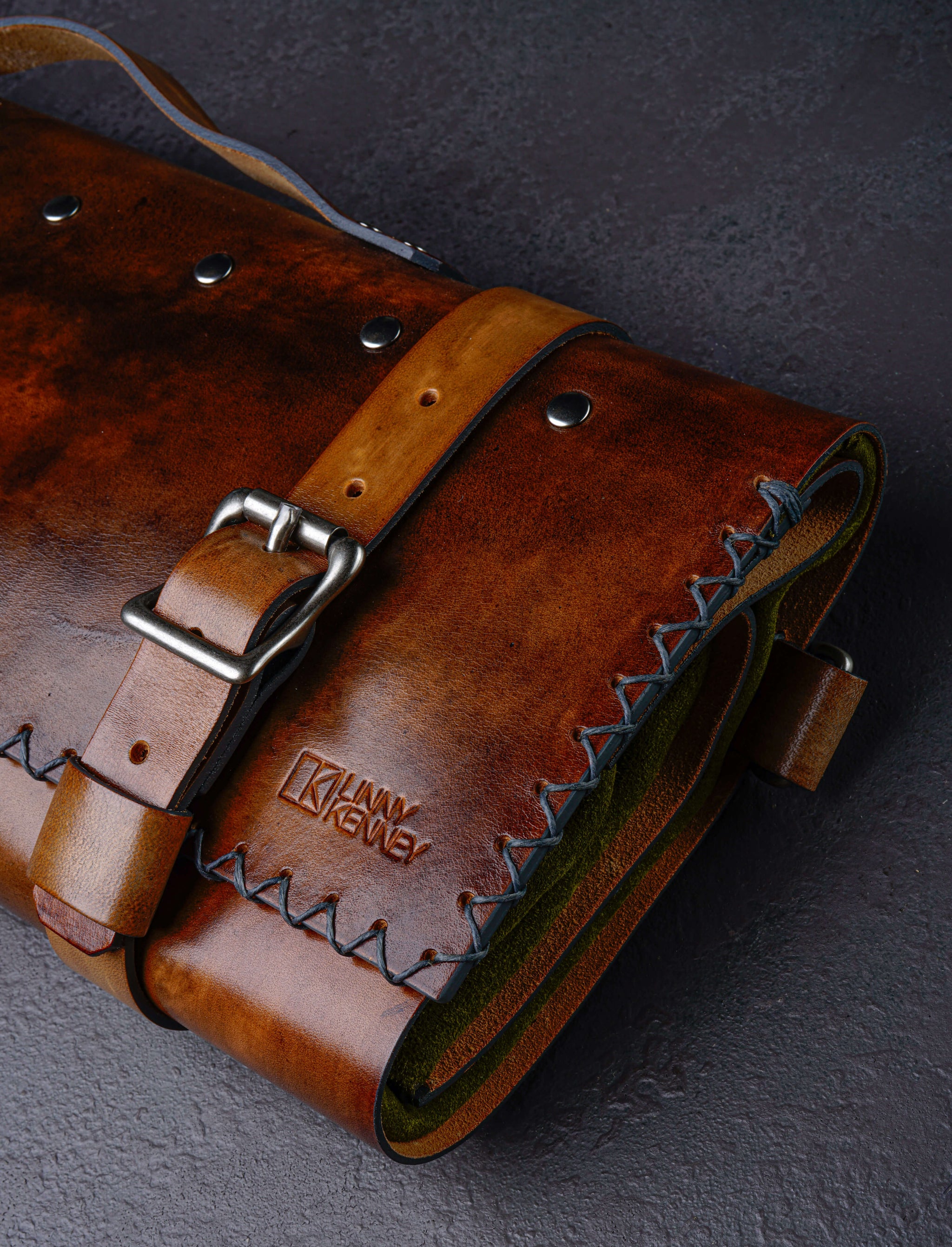 Linny Kenney Old Timber Leather Knife Roll