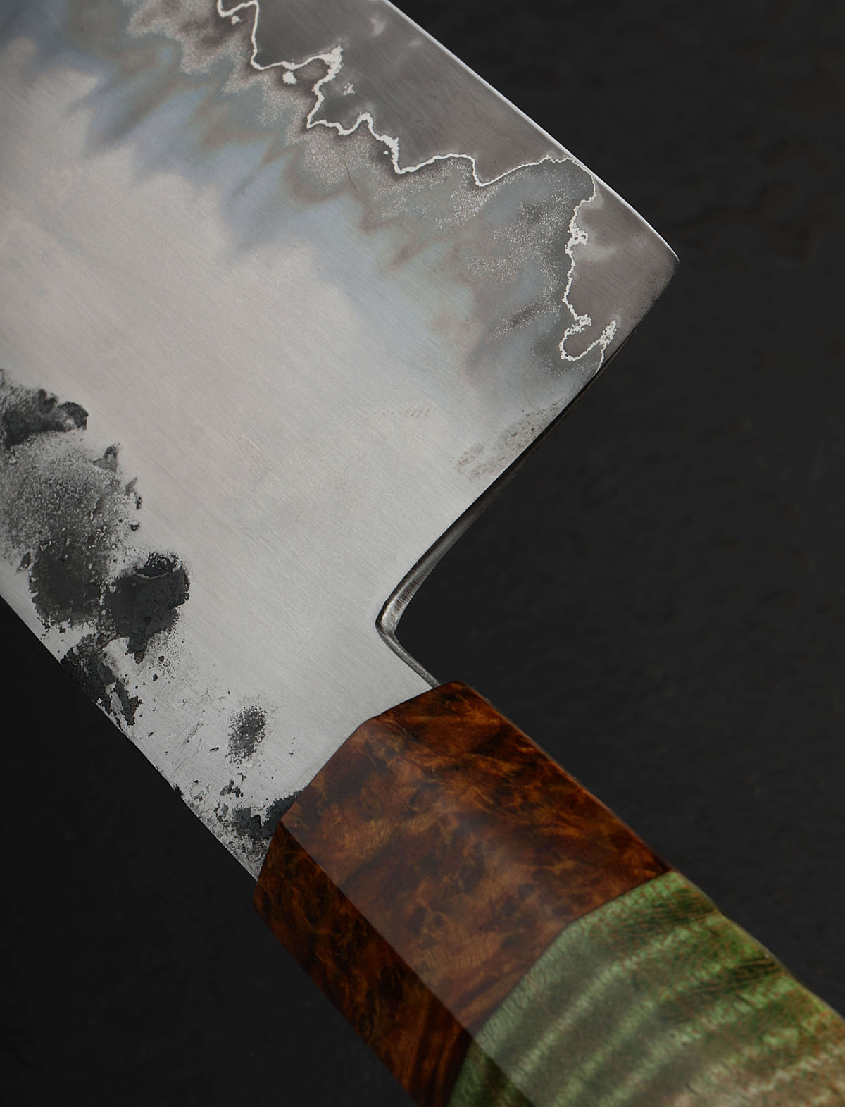 Aaron Wilburn - Idaho Nakiri & Vegetable Cleaver Mountain Mist Nakiri 177mm