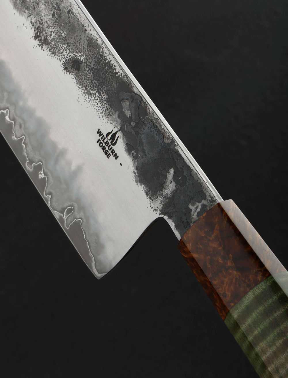 Aaron Wilburn - Idaho Nakiri & Vegetable Cleaver Mountain Mist Nakiri 177mm