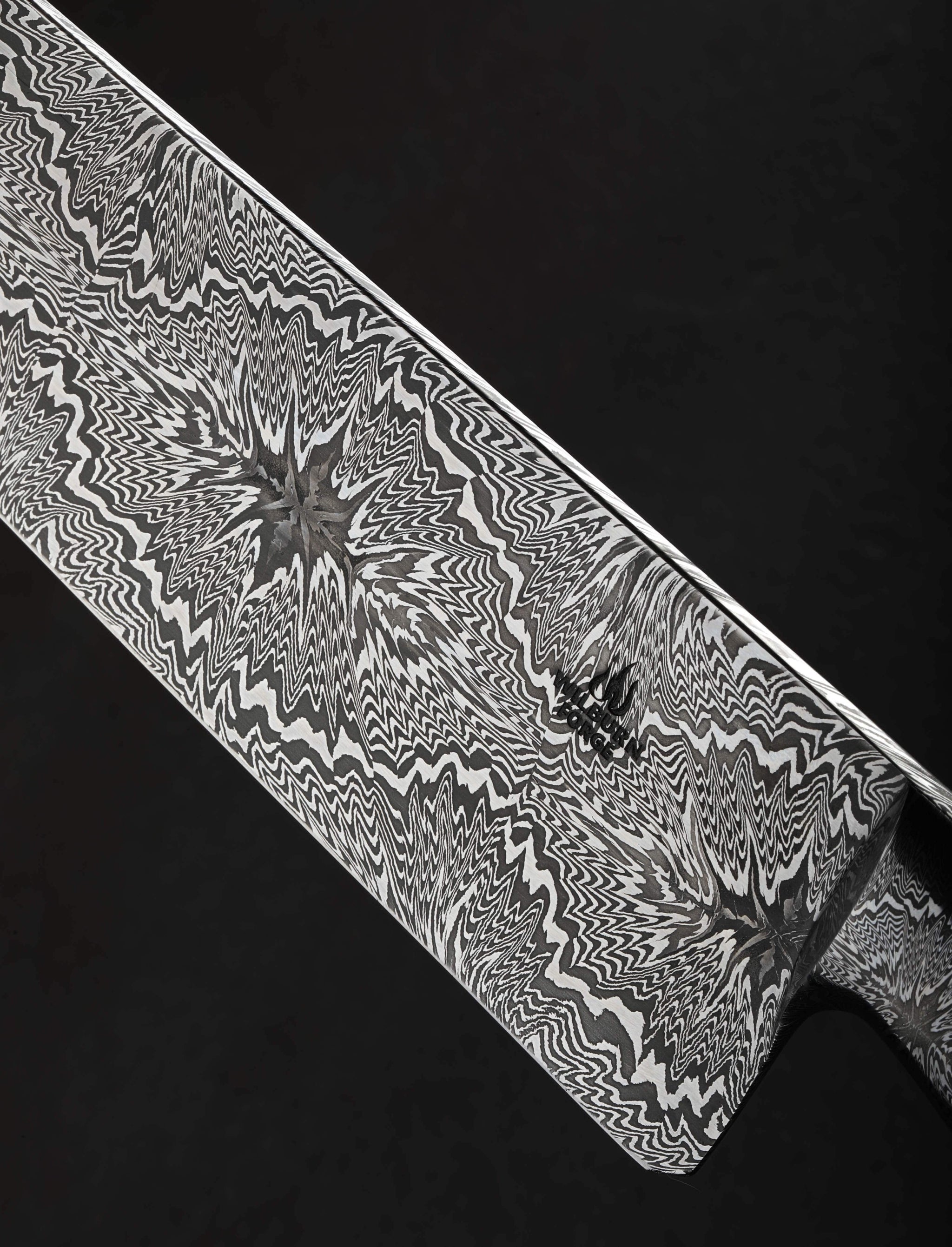 Aaron Wilburn - Idaho Nakiri & Vegetable Cleaver Quasar Damascus Chef 276mm