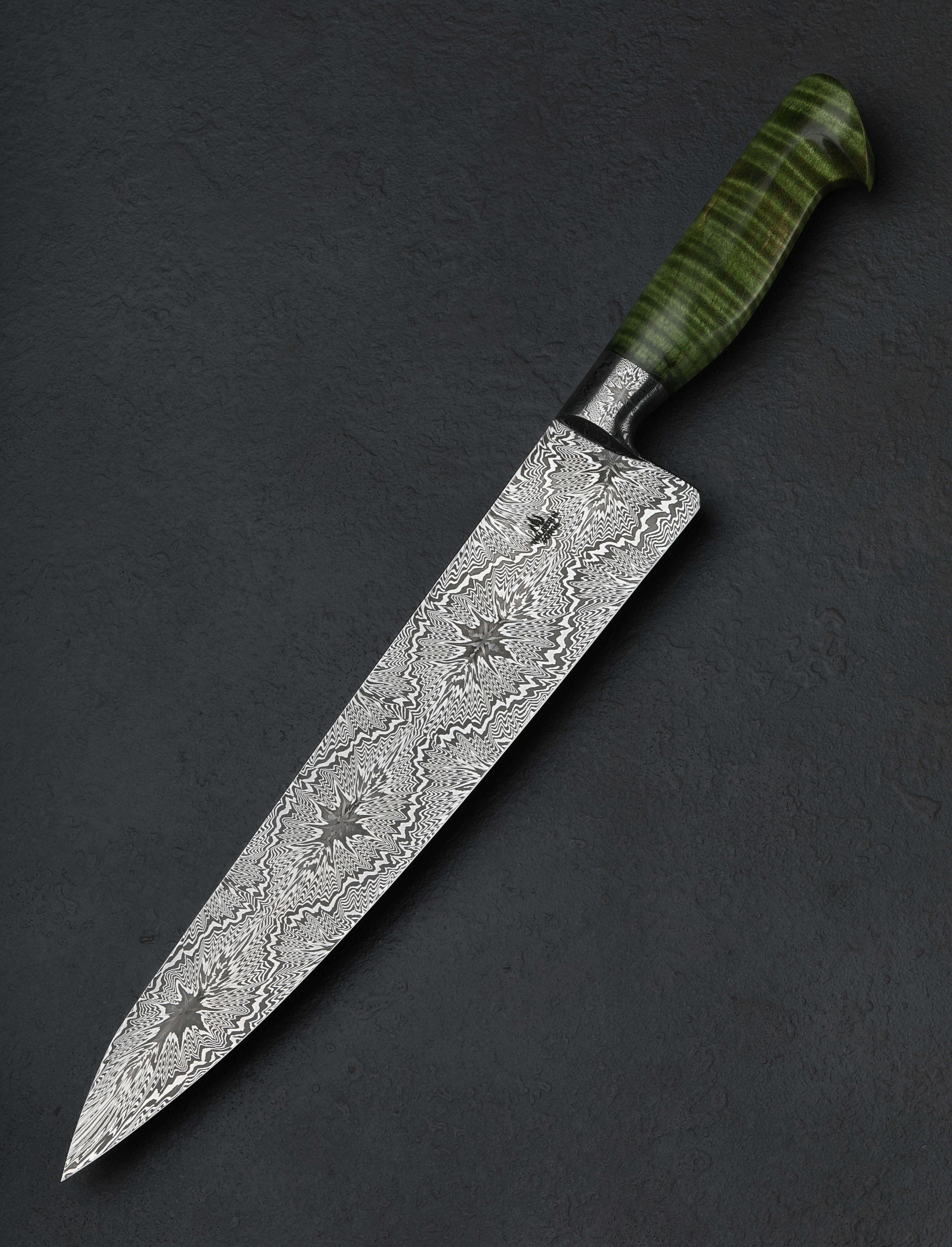 Aaron Wilburn - Idaho Nakiri & Vegetable Cleaver Quasar Damascus Chef 276mm