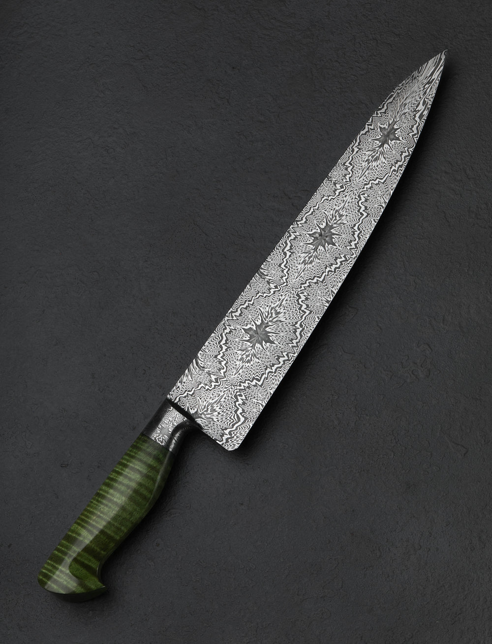 Aaron Wilburn - Idaho Nakiri & Vegetable Cleaver Quasar Damascus Chef 276mm
