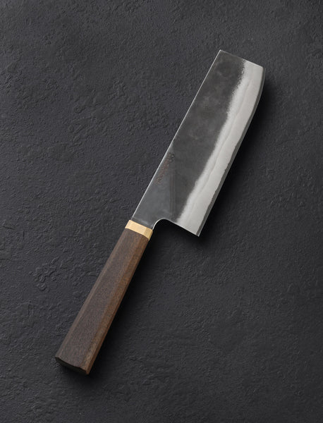 Hand Forged Nakiri Knife 160 Mm Blade Clad Steel Vegetables Tools Cleaver Kitchen  Knives 