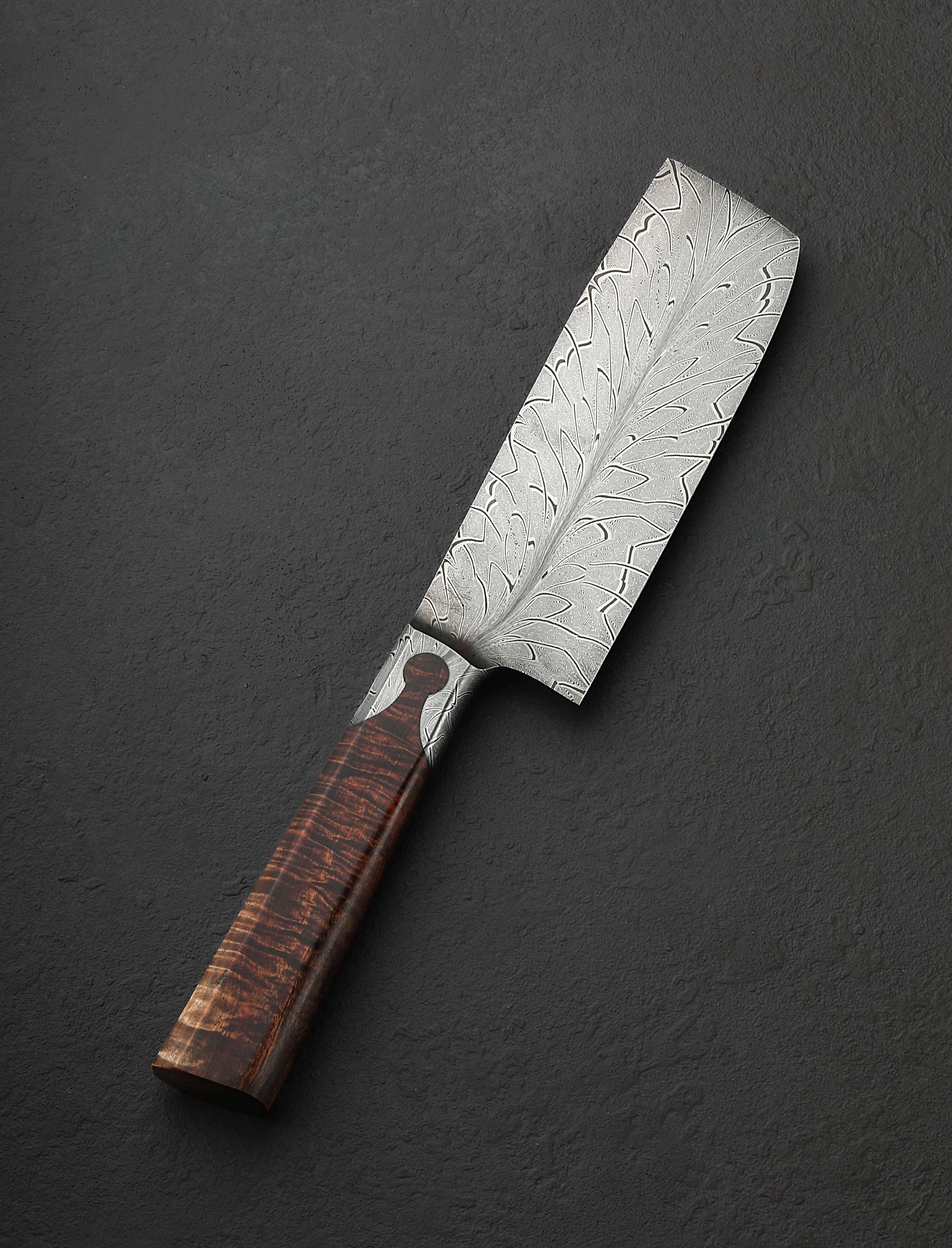 Casey Vilensky - Vancouver Nakiri & Vegetable Cleaver Feathered Lotus Nakiri 155mm