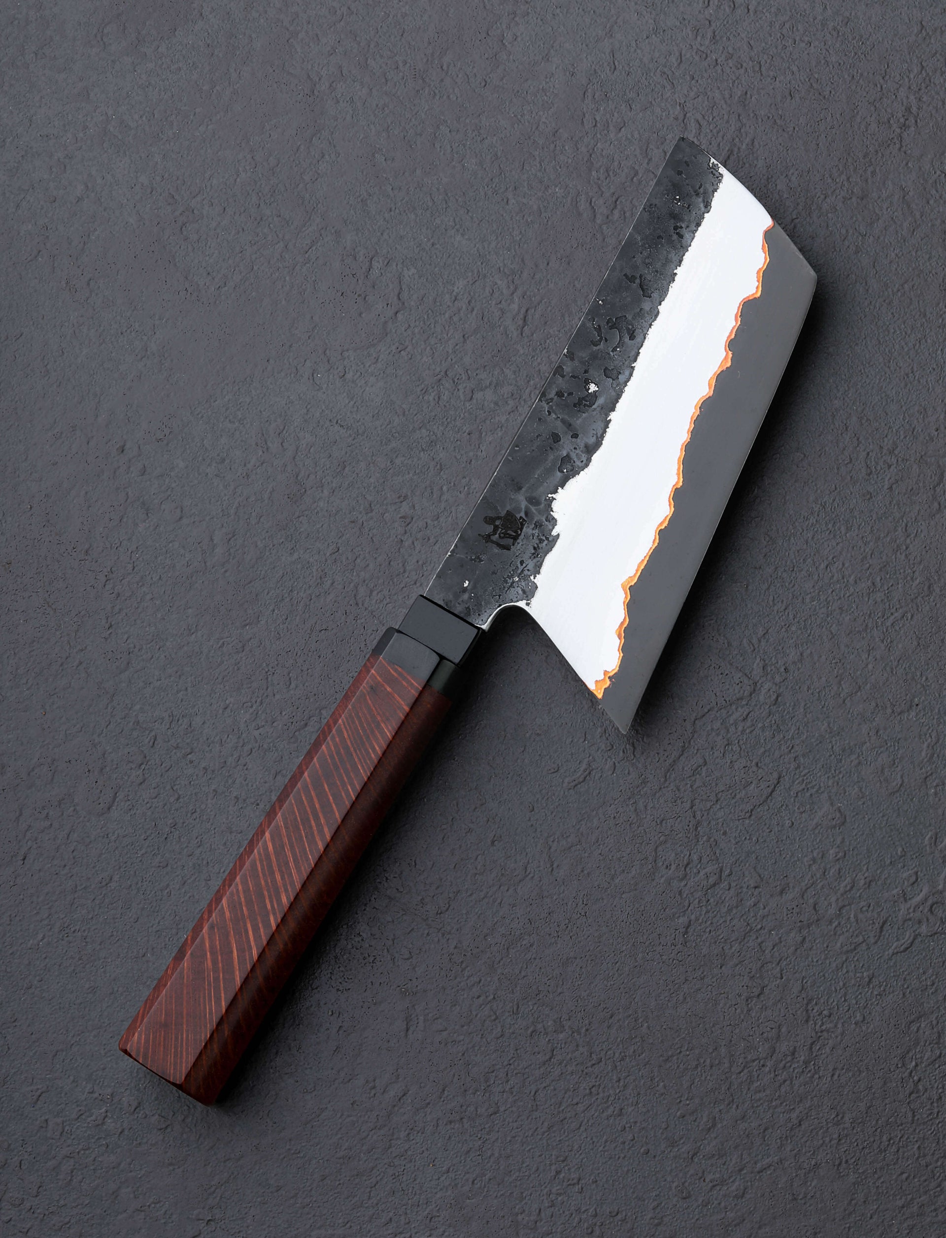 Dmitriy Popov - Australia Nakiri & Vegetable Cleaver Sheoak Copper Nakiri 125mm