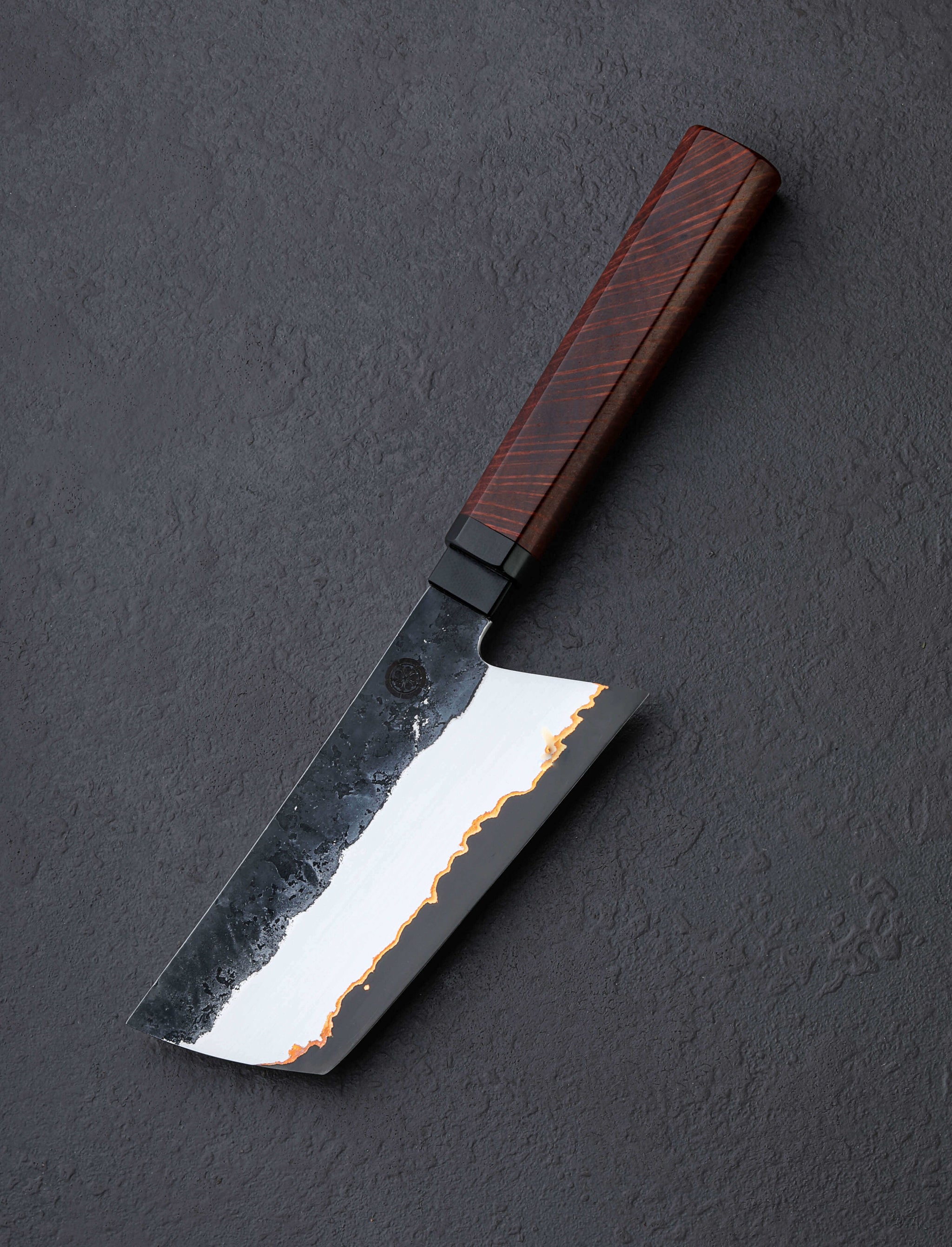 Dmitriy Popov - Australia Nakiri & Vegetable Cleaver Sheoak Copper Nakiri 125mm