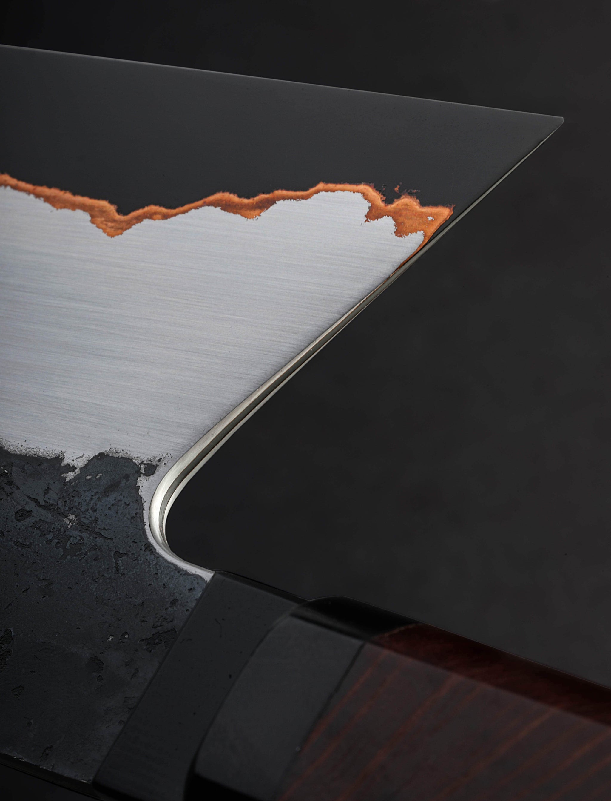 Dmitriy Popov - Australia Nakiri & Vegetable Cleaver Sheoak Copper Nakiri 125mm