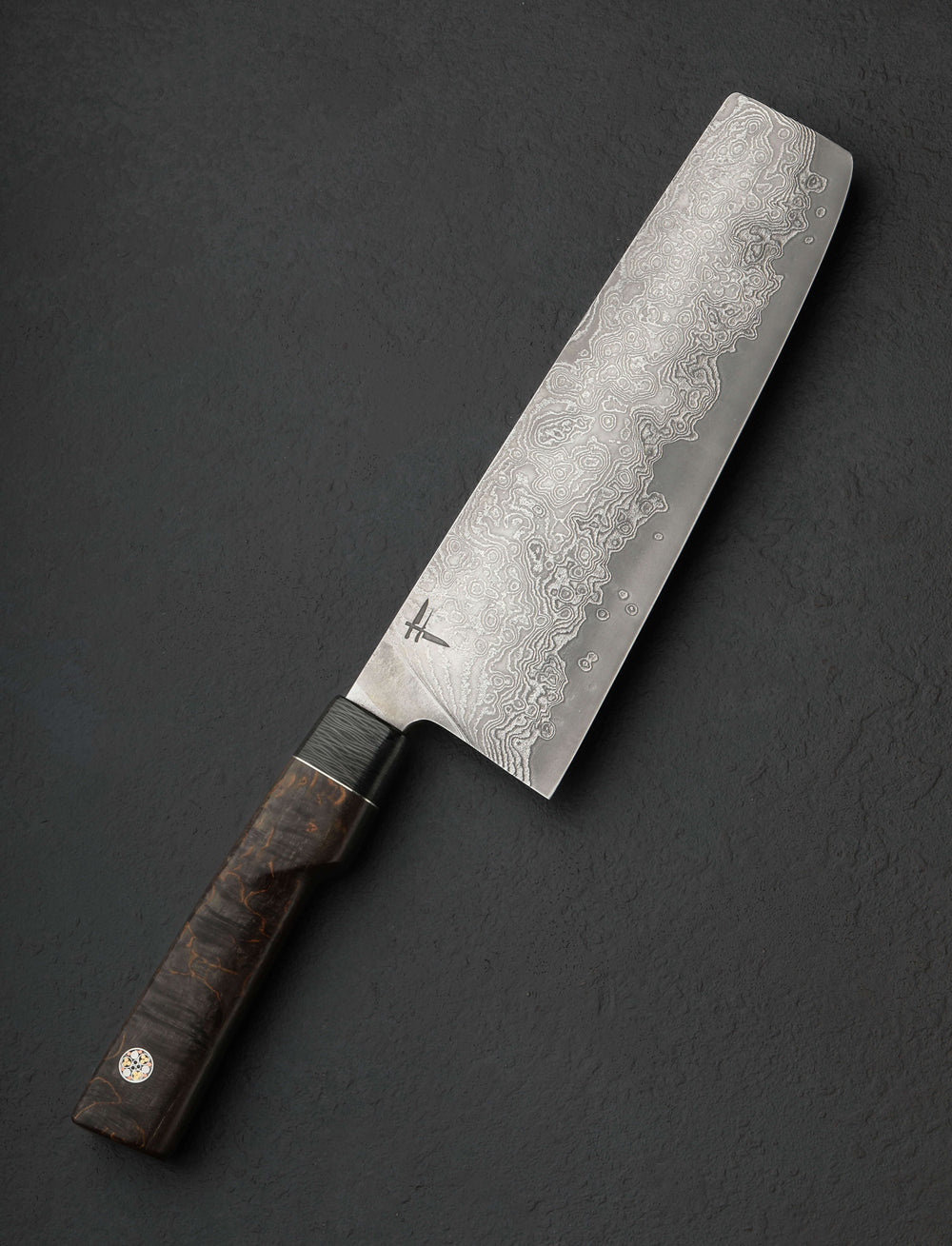 Fingal Ferguson - Ireland Nakiri & Vegetable Cleaver Curly Suminagashi Nakiri 200mm