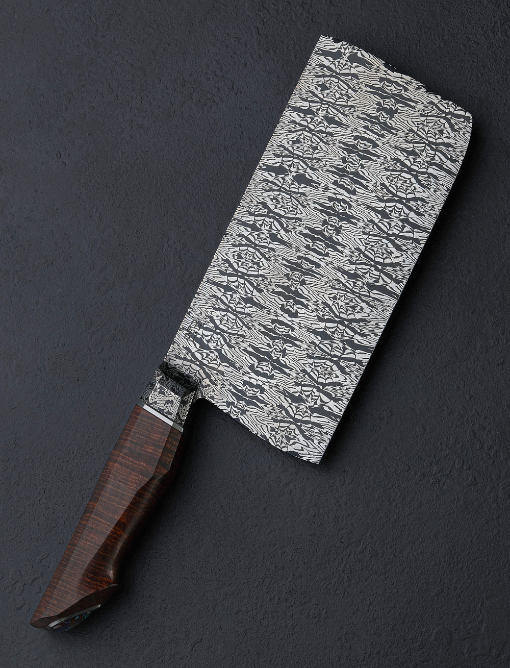 Jason Ellard - Tasmania Nakiri & Vegetable Cleaver Ellard Integral Mosaic Opal Cleaver 186mm