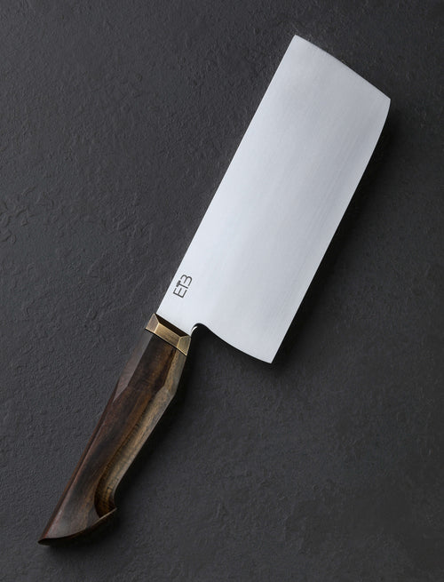 Jason Ellard - Tasmania Nakiri & Vegetable Cleaver Honduran Rosewood Nakiri 148mm