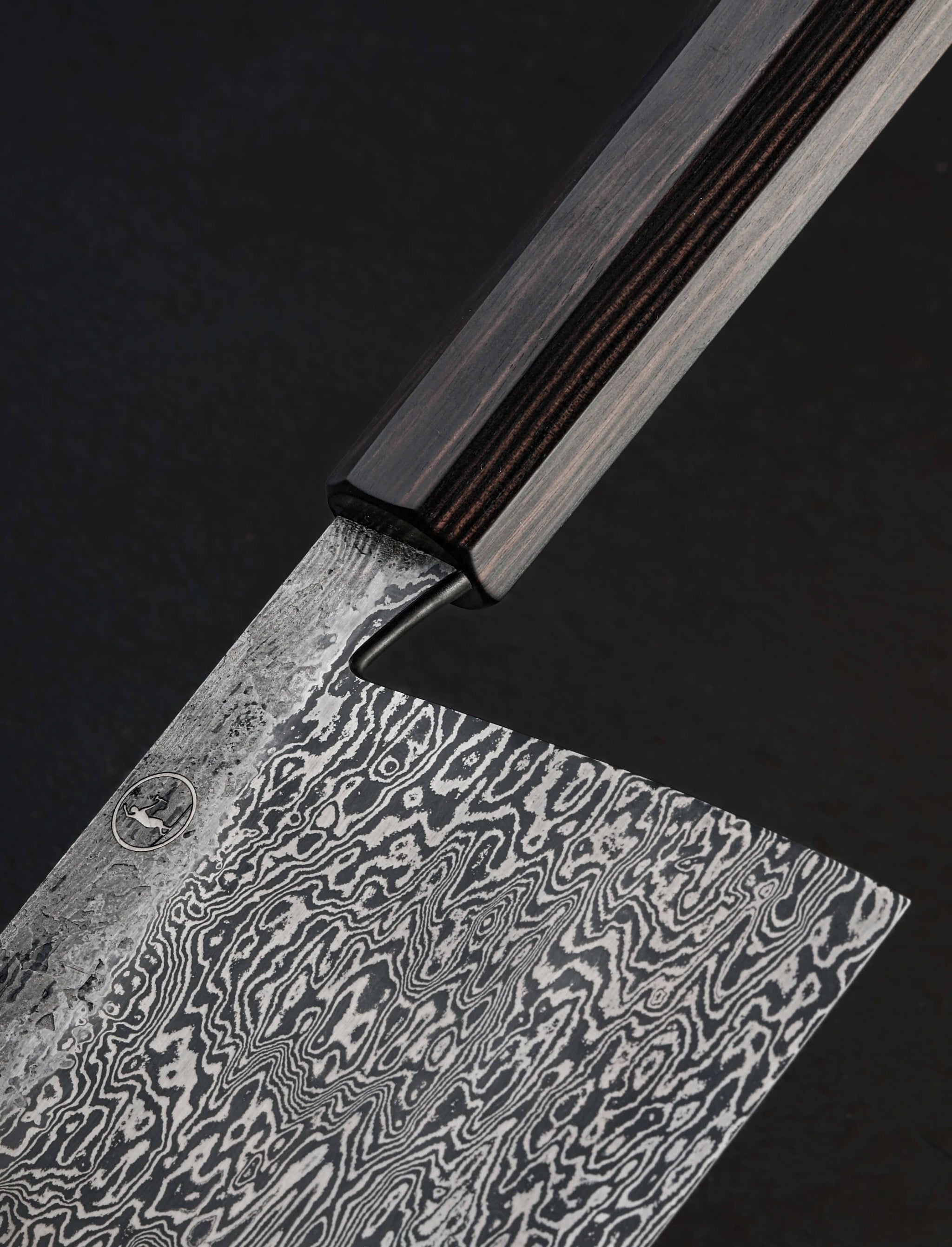 Jayden Simisky - Colorado Nakiri & Vegetable Cleaver Striped Ebony Compound Cleaver 177mm