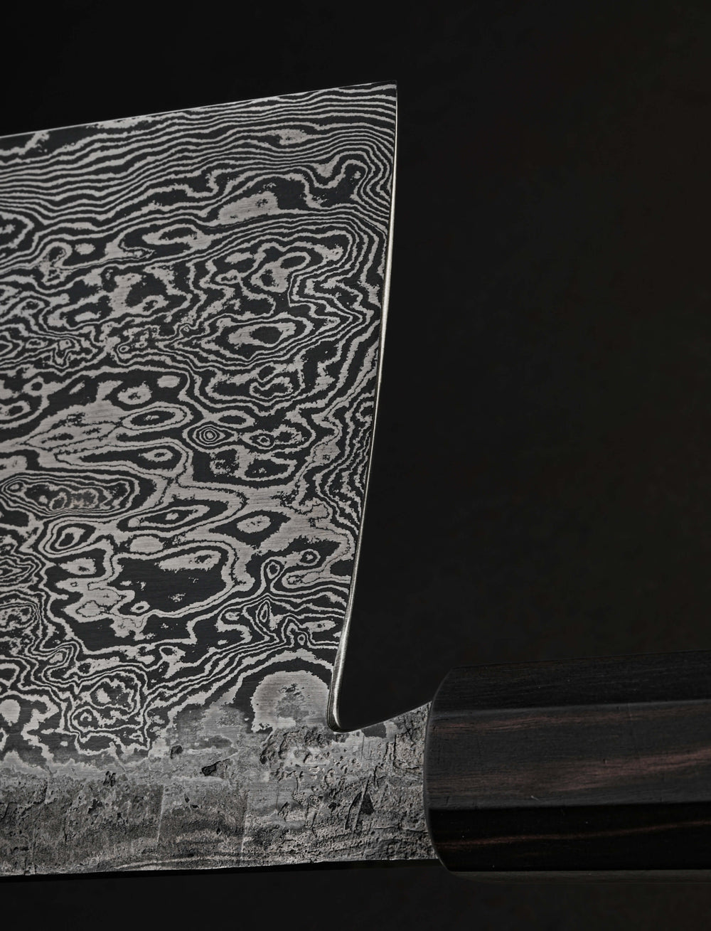 Jayden Simisky - Colorado Nakiri & Vegetable Cleaver Striped Ebony Compound Cleaver 177mm