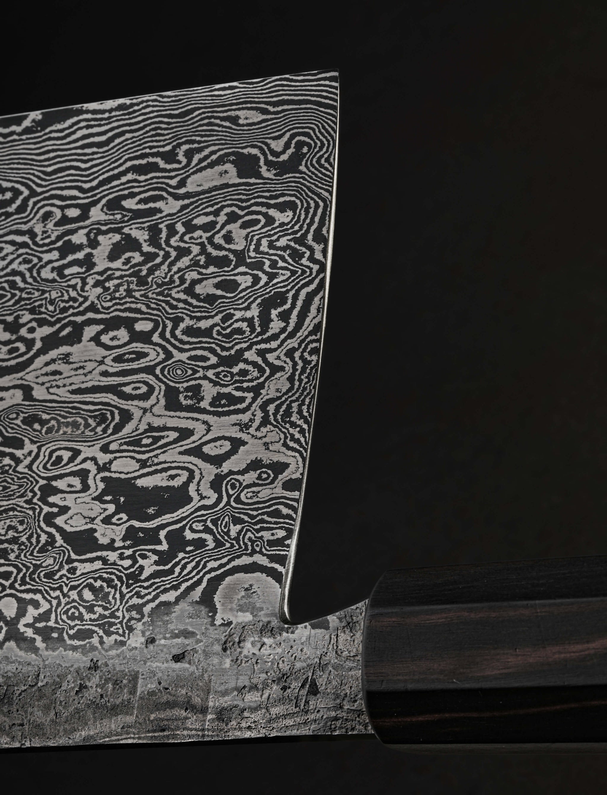 Jayden Simisky - Colorado Nakiri & Vegetable Cleaver Striped Ebony Compound Cleaver 177mm