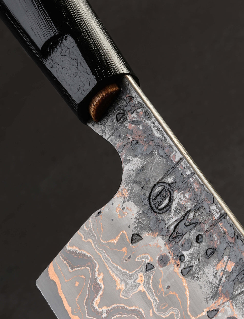 Jerarmie 'Jezz' Heywood - Australia Nakiri & Vegetable Cleaver Cu-Wrought Copper Nakiri 207mm