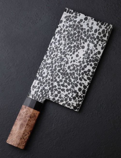 Joe Schrum - Missouri Nakiri & Vegetable Cleaver Maple Bearings Cleaver 198mm