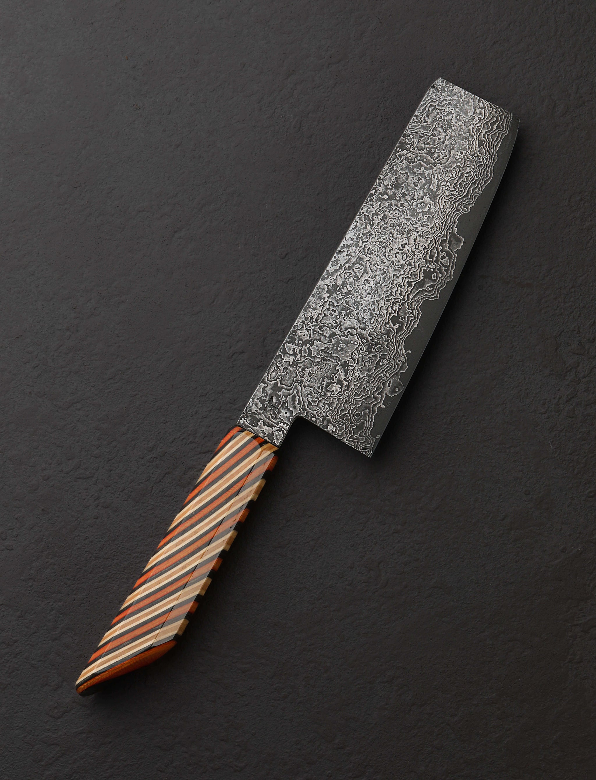 Kamil & Michal Hanuljak - Czech Republic Nakiri & Vegetable Cleaver Damascus Skate Nakiri 152mm