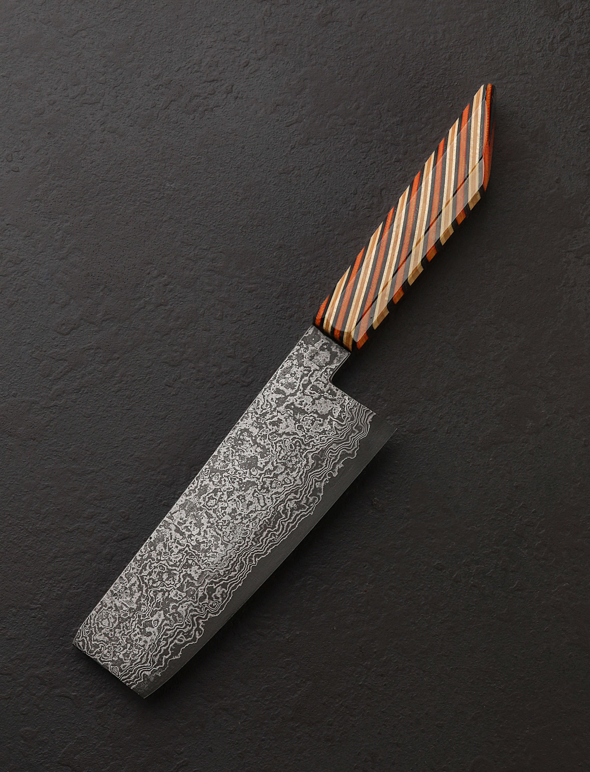 Kamil & Michal Hanuljak - Czech Republic Nakiri & Vegetable Cleaver Damascus Skate Nakiri 152mm