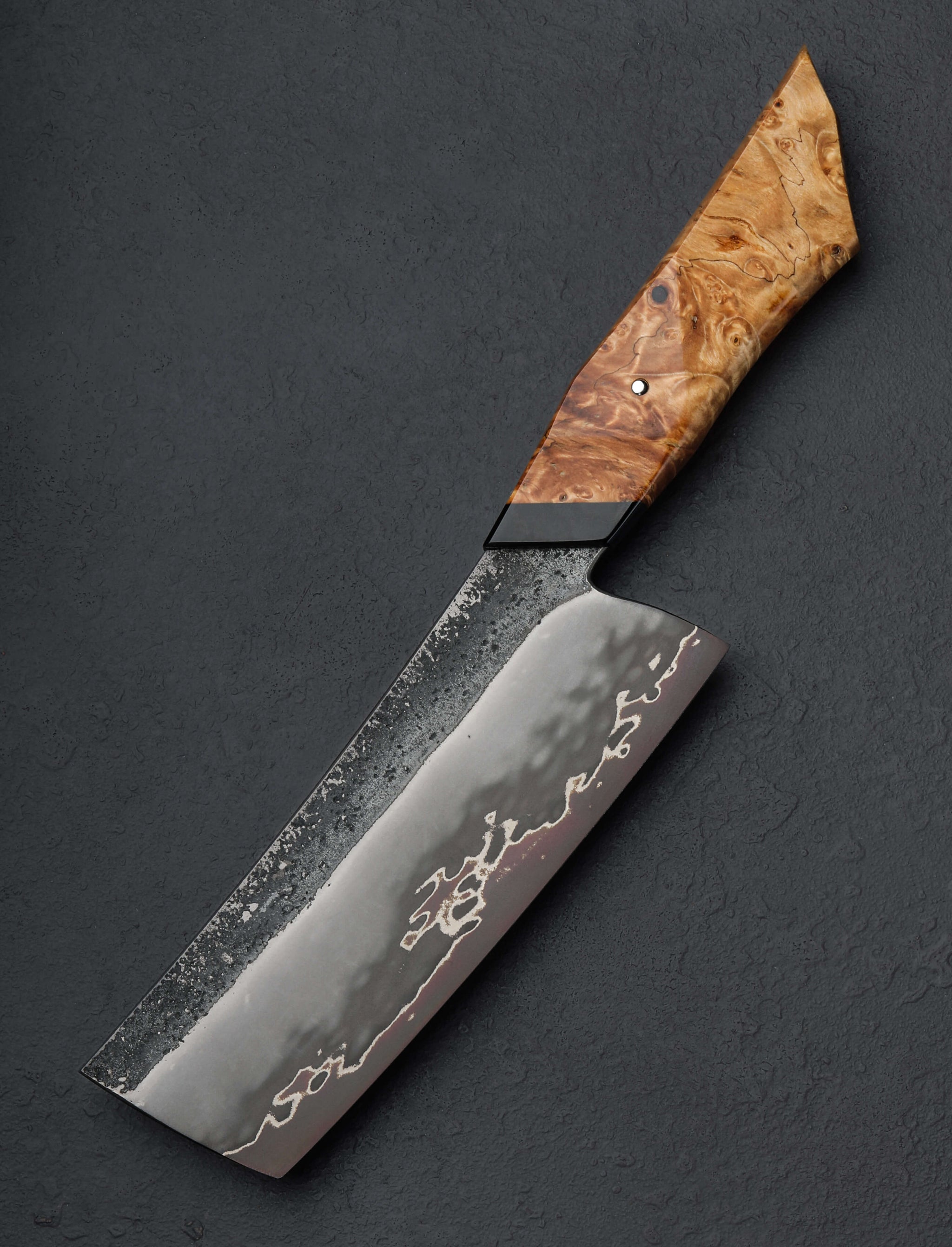 Korben Bloomfield - United Kingdom Nakiri & Vegetable Cleaver Electric Chestnut Nakiri 160mm
