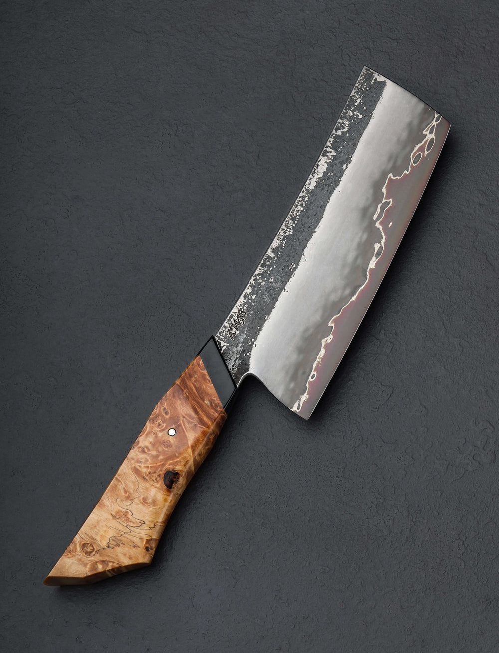 Korben Bloomfield - United Kingdom Nakiri & Vegetable Cleaver Electric Chestnut Nakiri 160mm