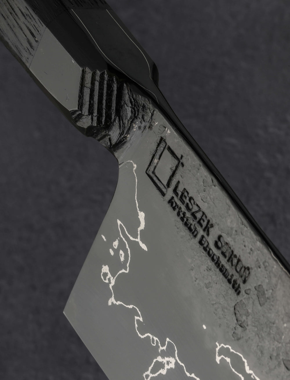 Leszek Sikon - England Nakiri & Vegetable Cleaver Graphite Nakiri 165mm