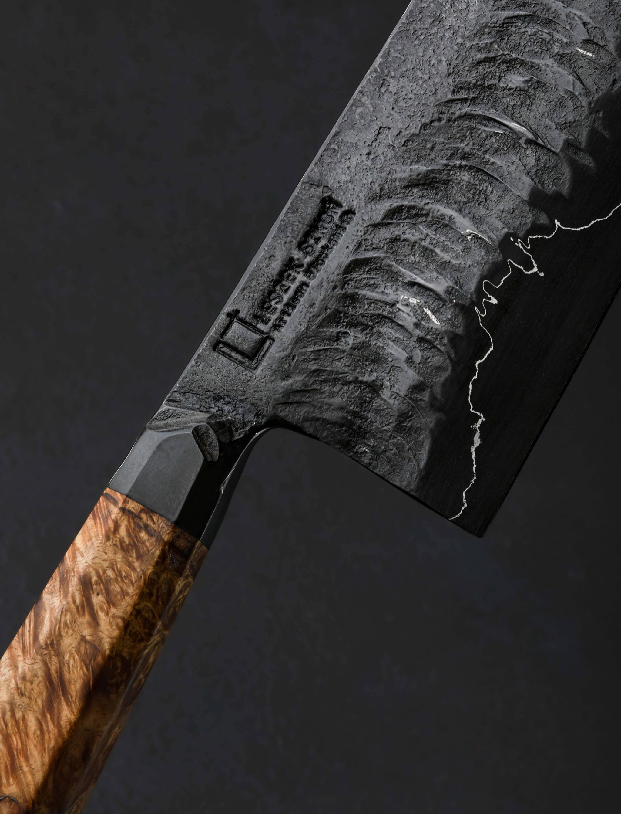 Leszek Sikon - England Nakiri & Vegetable Cleaver Wave-Forged Compound Nakiri 170mm