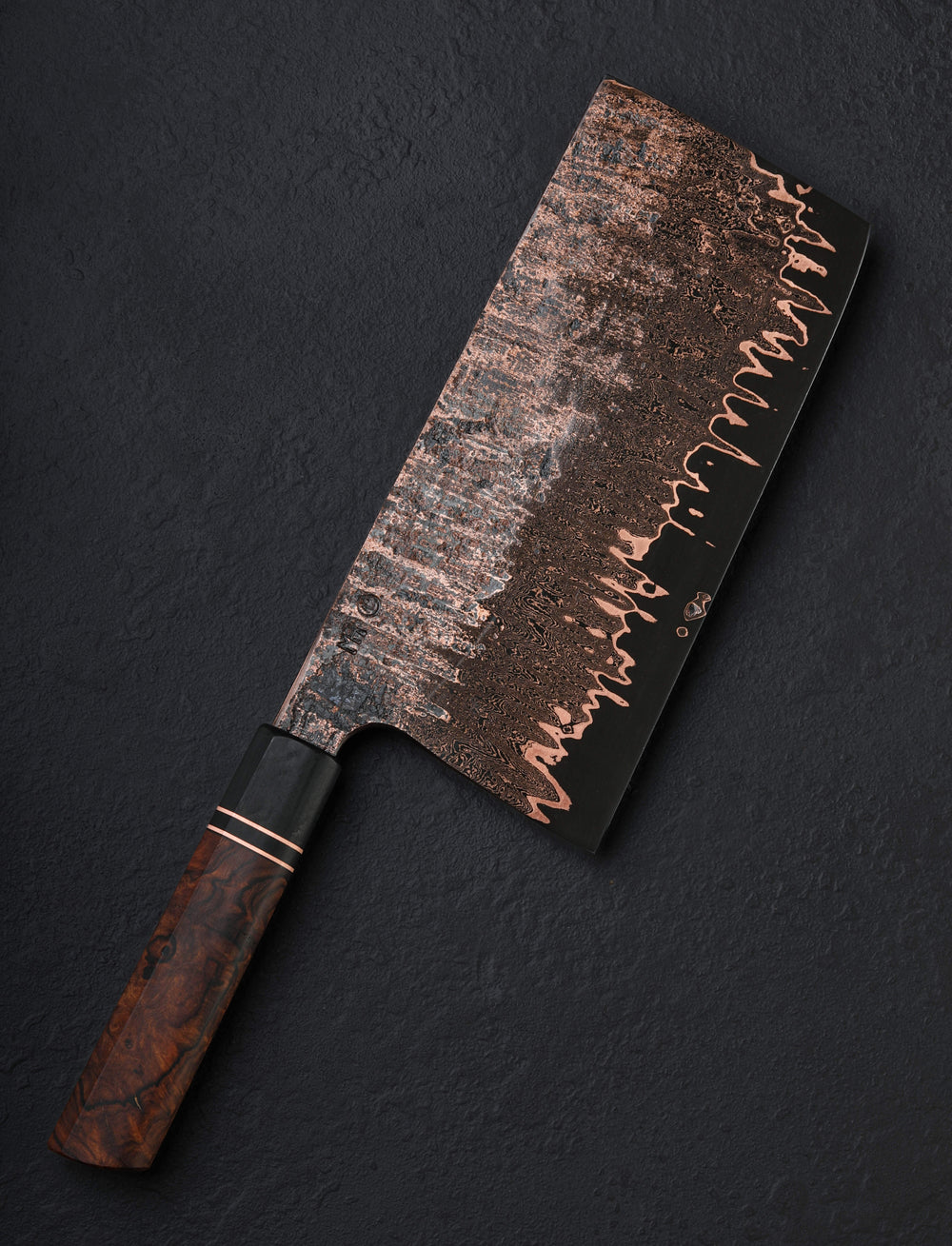 Martin Huber - Austria Nakiri & Vegetable Cleaver Copper Specter Cleaver 187mm