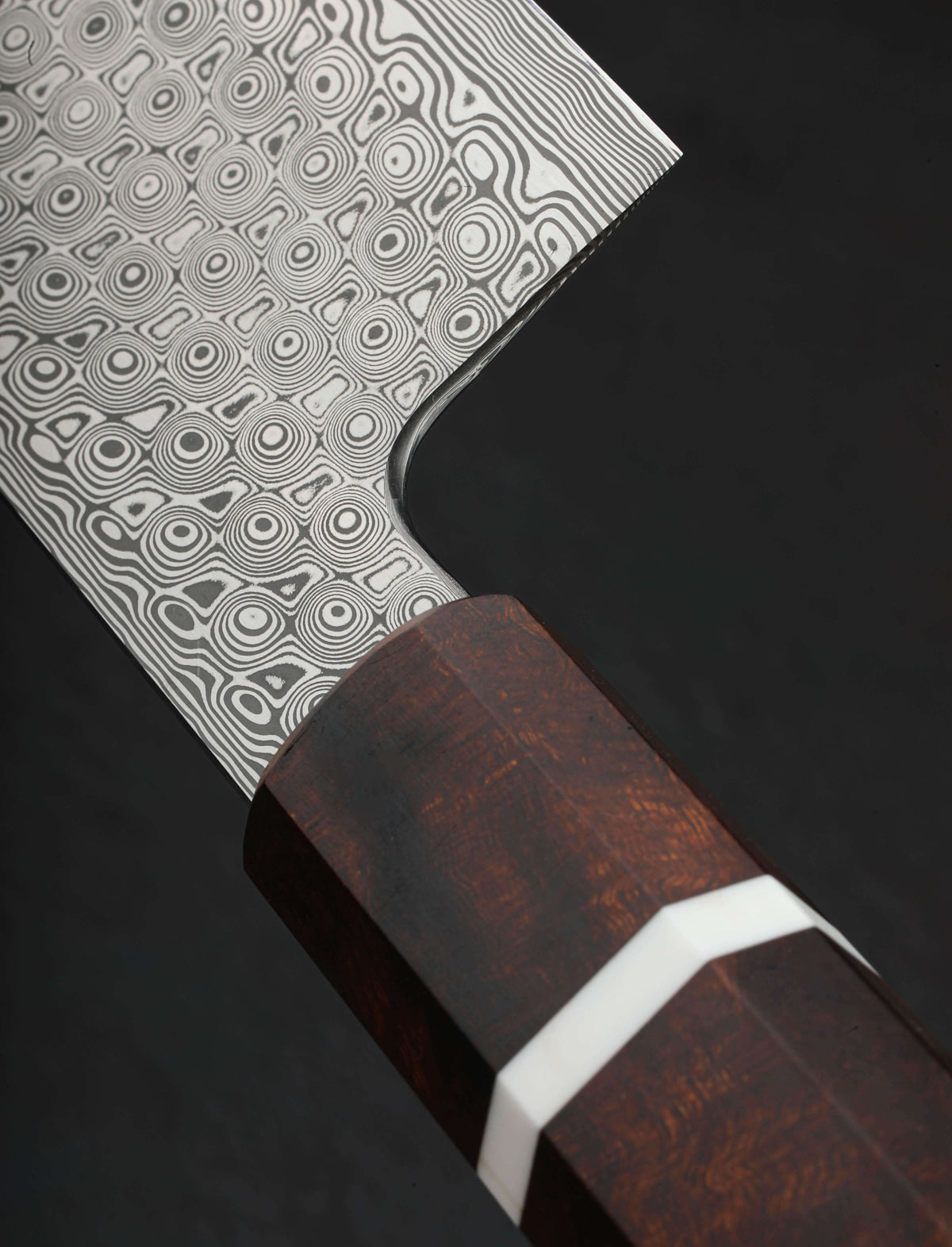 Monolith Knives - Virginia Nakiri & Vegetable Cleaver Ironwood Raindrop Nakiri 168mm