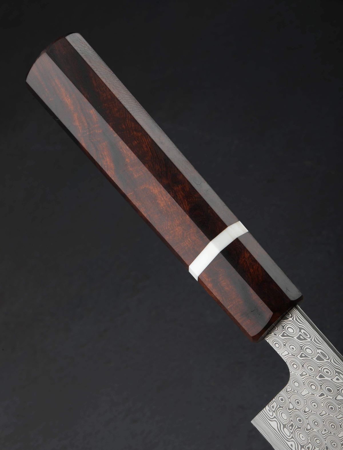 Monolith Knives - Virginia Nakiri & Vegetable Cleaver Ironwood Raindrop Nakiri 168mm