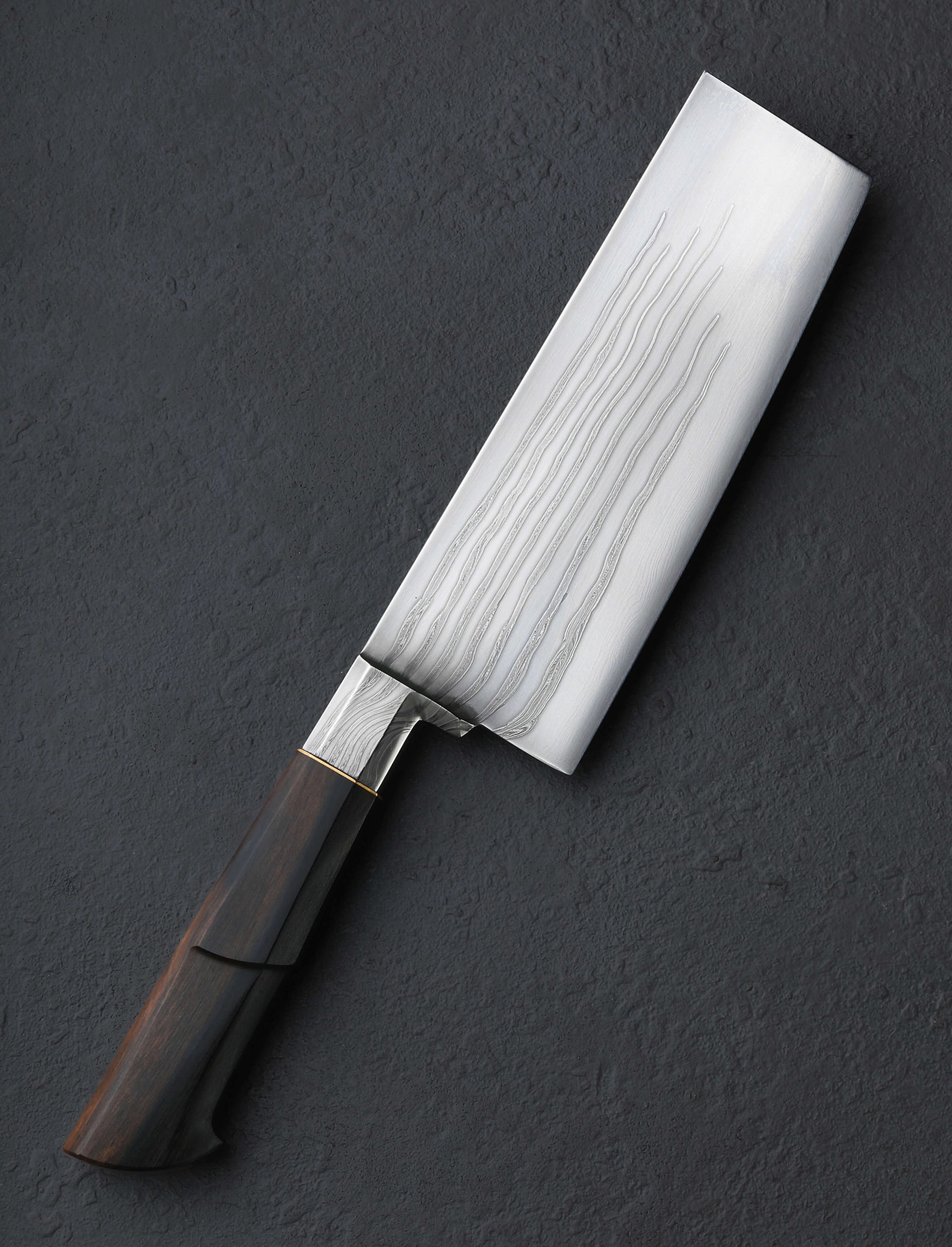 Nick Anderson - California Nakiri & Vegetable Cleaver Ebony Nautilus Nakiri 165mm