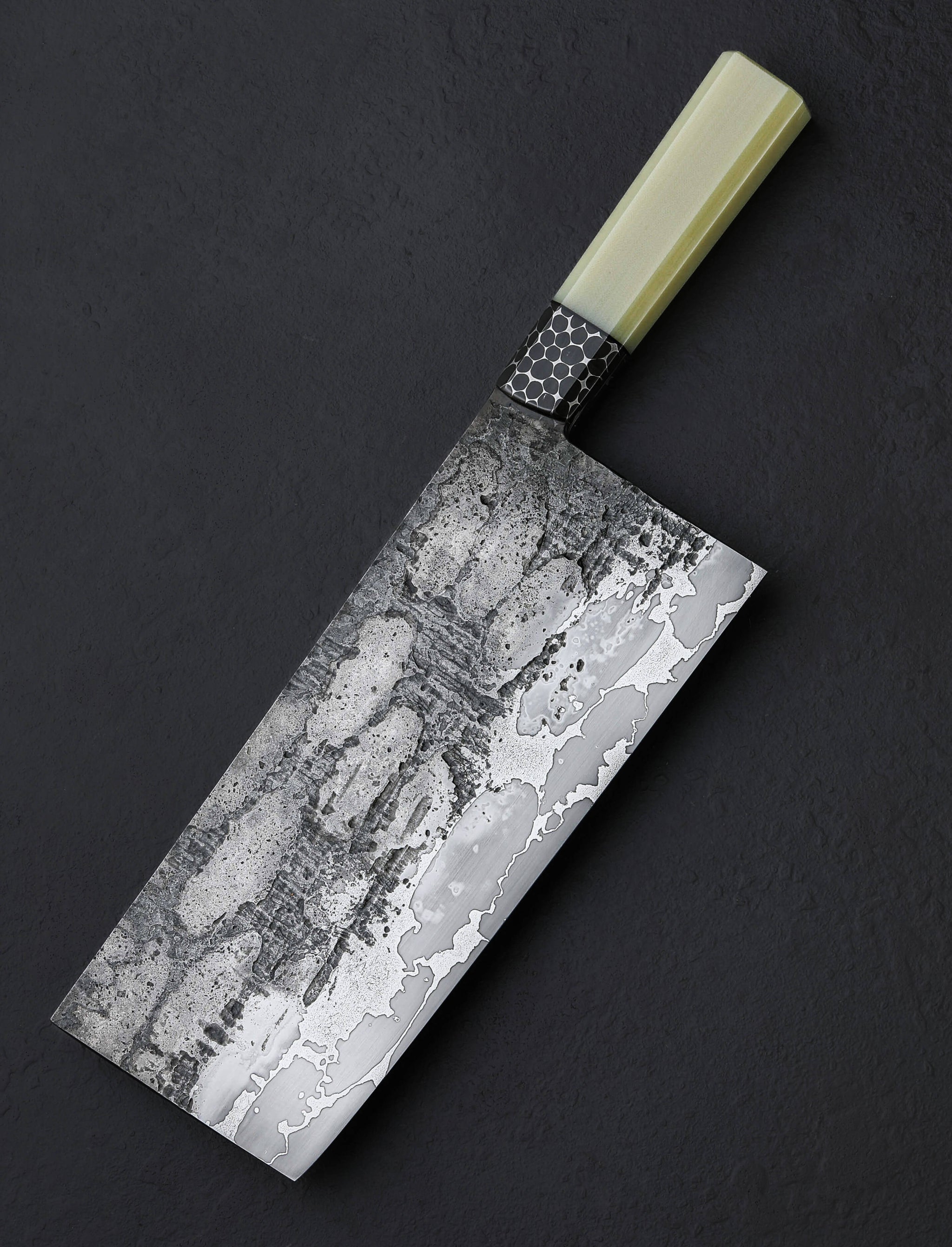 Niko Nicolaides - Michigan Nakiri & Vegetable Cleaver Jade Ball Bearings Cleaver 213mm