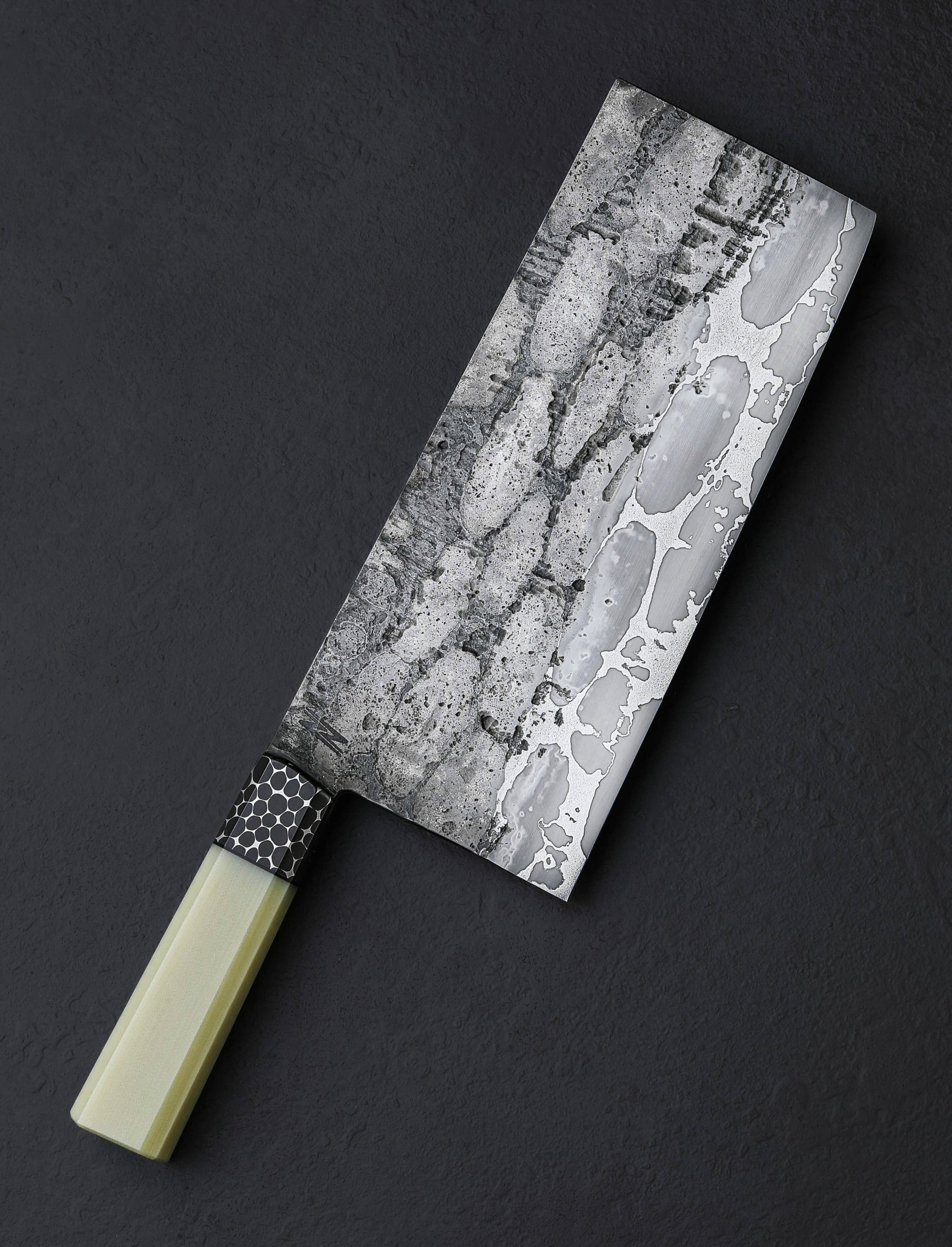 Niko Nicolaides - Michigan Nakiri & Vegetable Cleaver Jade Ball Bearings Cleaver 213mm