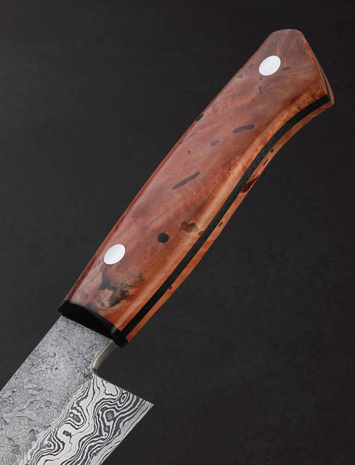 Nick Rossi - Maine Maple Damascus Chef 188mm