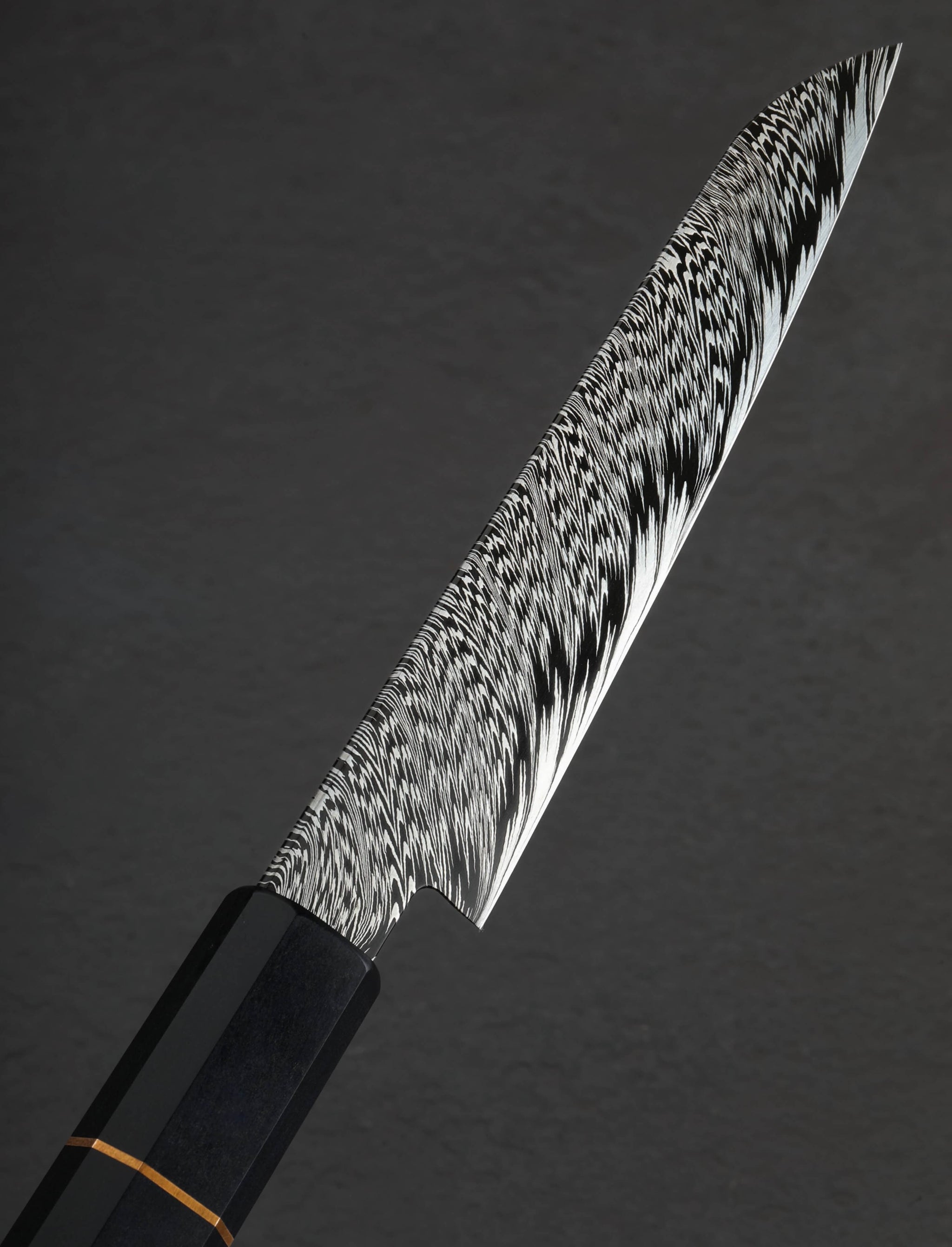 Jackson Rumble - Australia Paring & Peeling Half Feather Damascus Parer 110mm