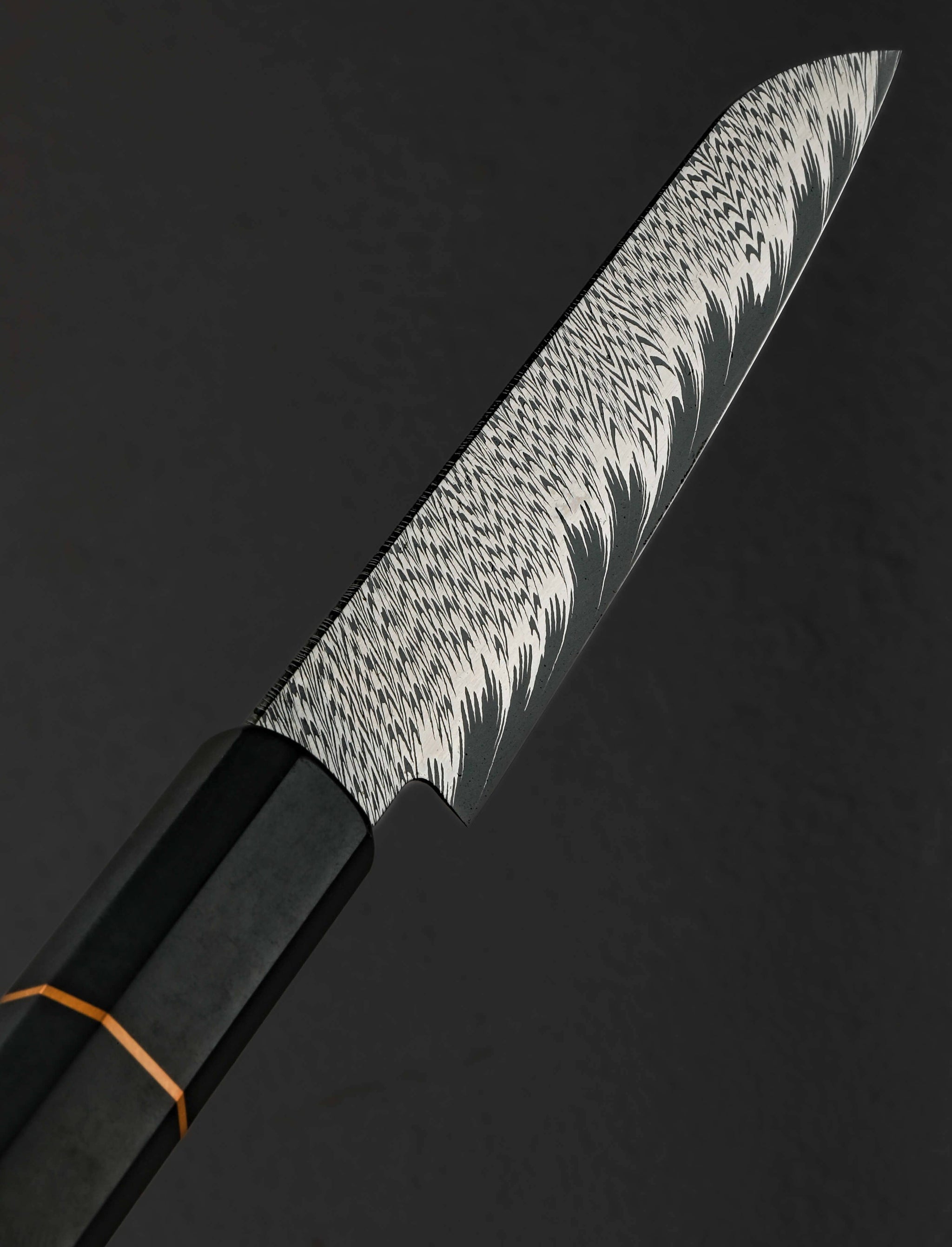 Jackson Rumble - Australia Paring & Peeling Half Feather Damascus Parer 98mm