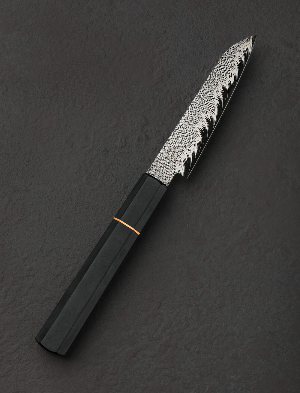 Jackson Rumble - Australia Paring & Peeling Half Feather Damascus Parer 98mm