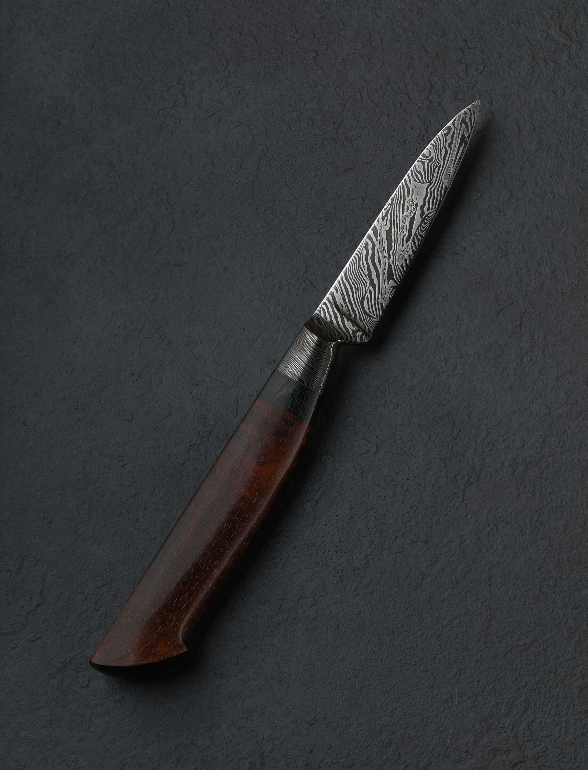 Nick Anger - Vermont Paring & Peeling Koa Damascus Parer 82mm