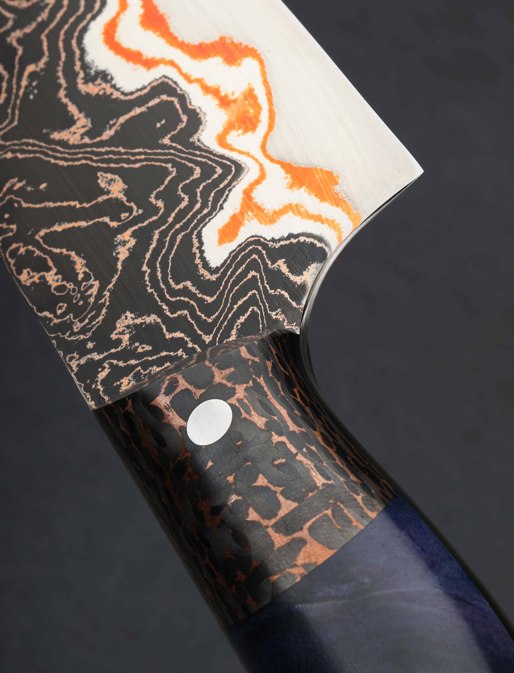 Dan Tompkins - New York Santoku & Bunka Cobre Nebulas Petty Chef 130mm