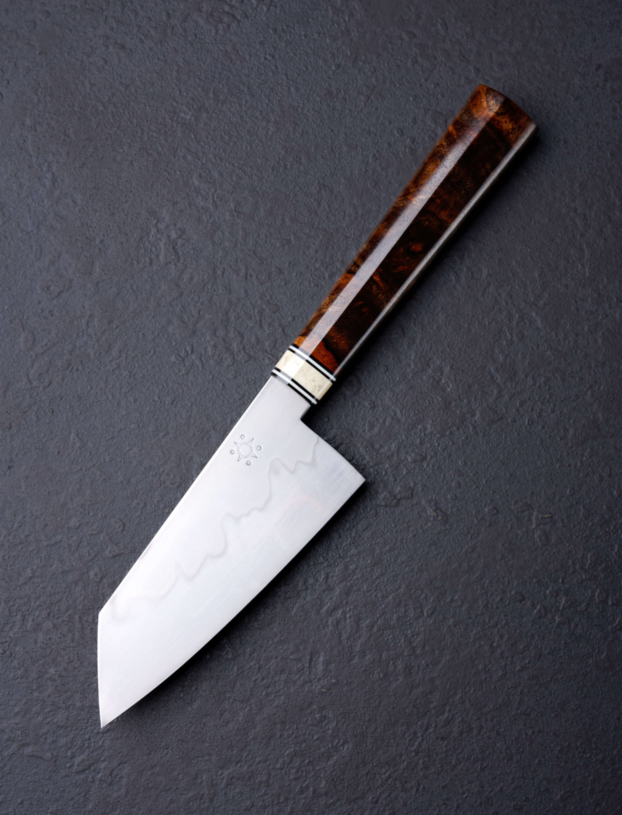 Emiliano Carrillo - New Jersey Santoku & Bunka Claro Walnut Petit Santoku 115mm