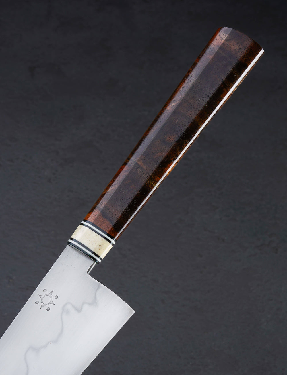 Emiliano Carrillo - New Jersey Santoku & Bunka Claro Walnut Petit Santoku 115mm