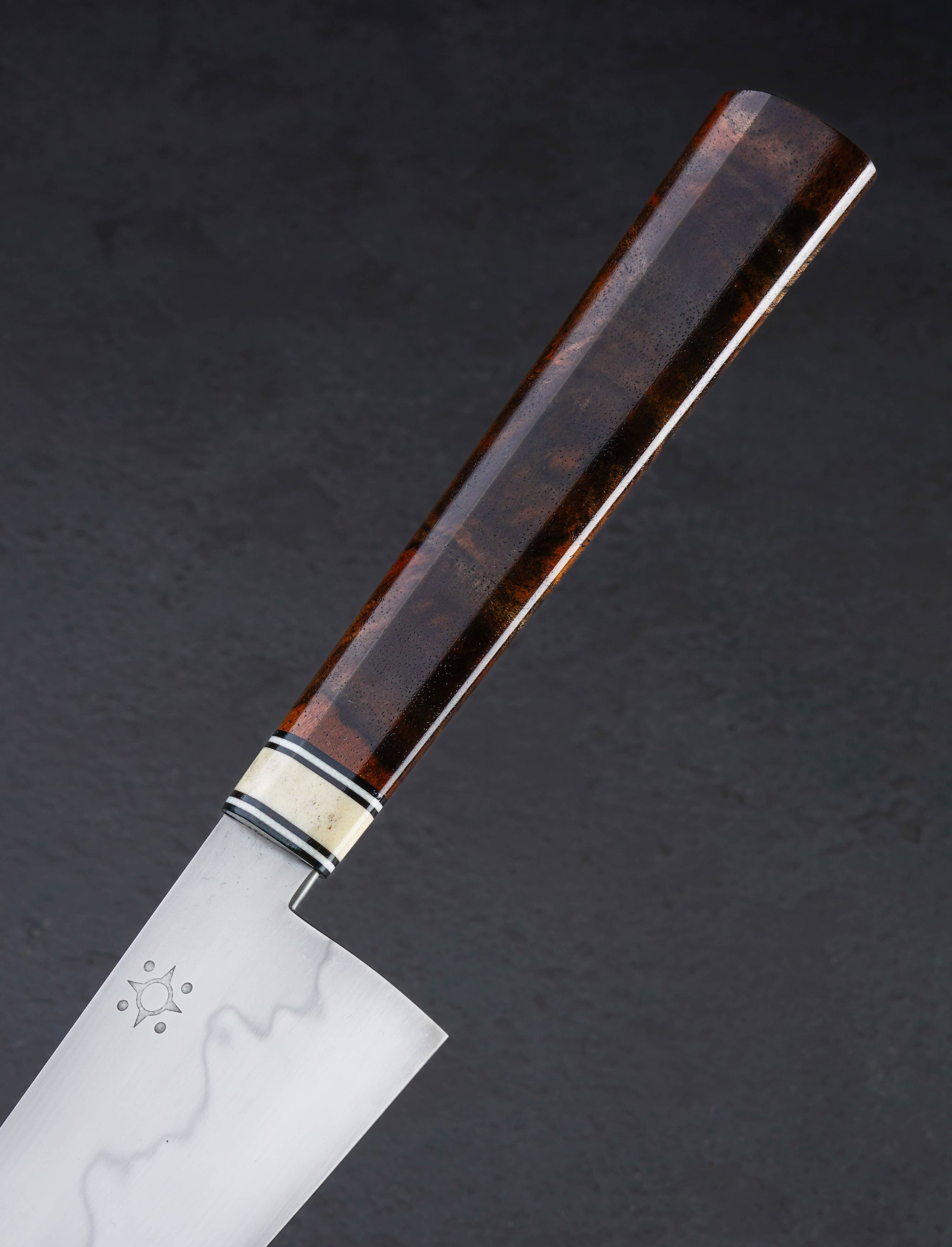 Emiliano Carrillo - New Jersey Santoku & Bunka Claro Walnut Petit Santoku 115mm