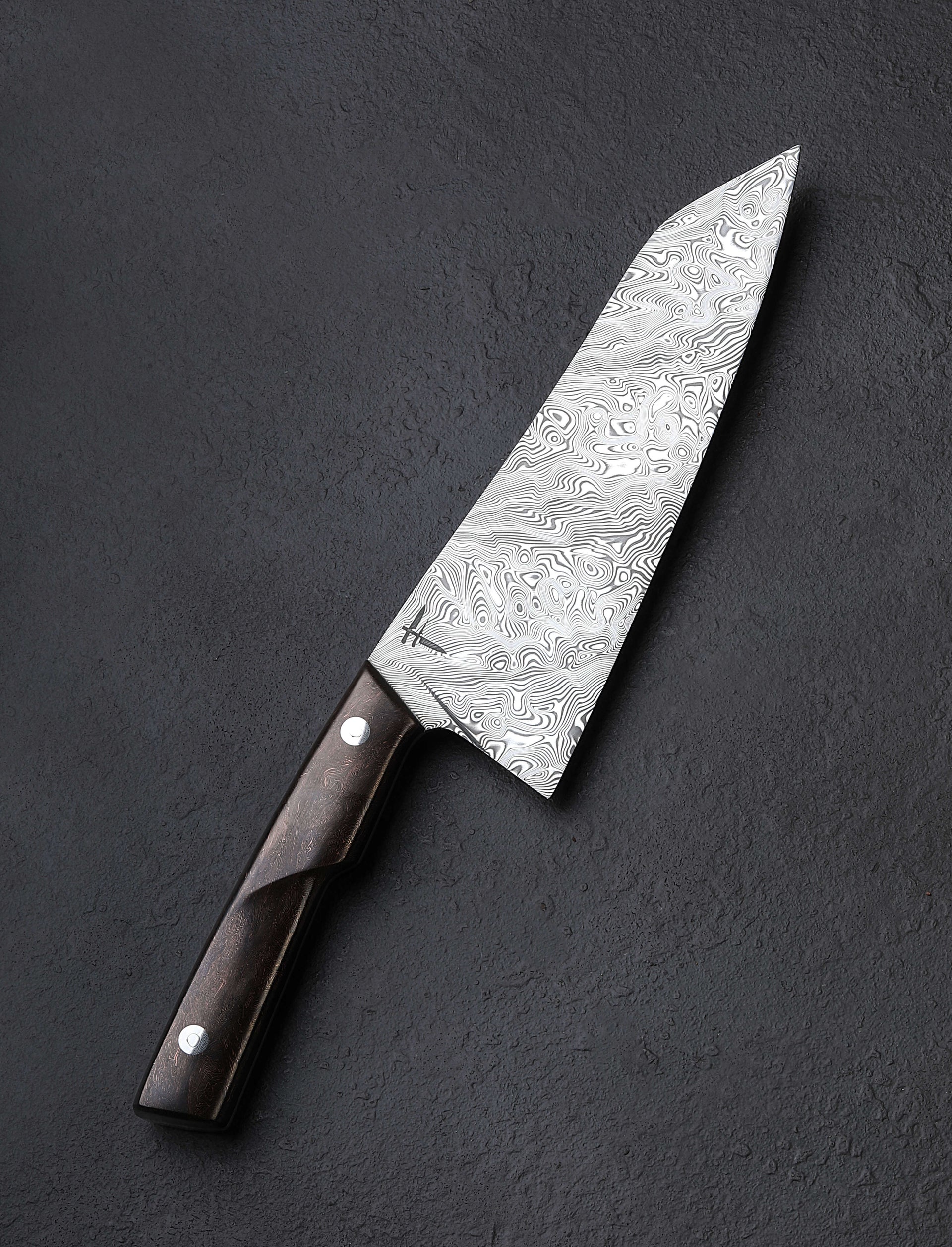 Fingal Ferguson - Ireland Santoku & Bunka Space Coral Damasteel Santoku 200mm