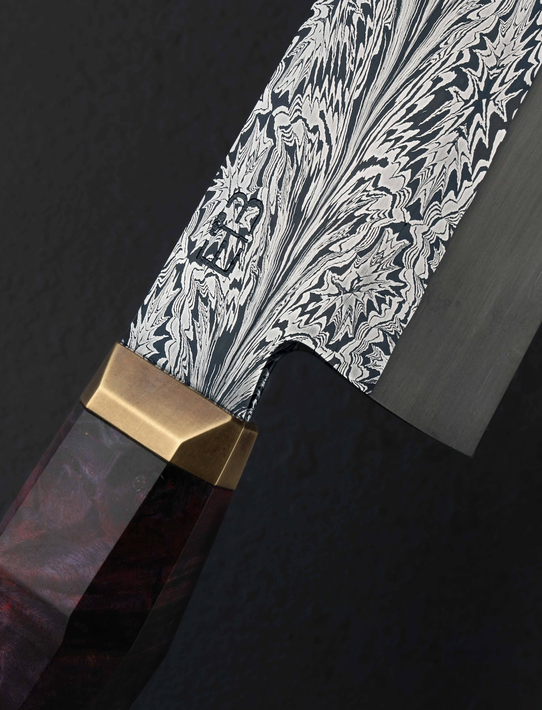 Jason Ellard - Tasmania Santoku & Bunka Dragon's Breath Santoku 210mm