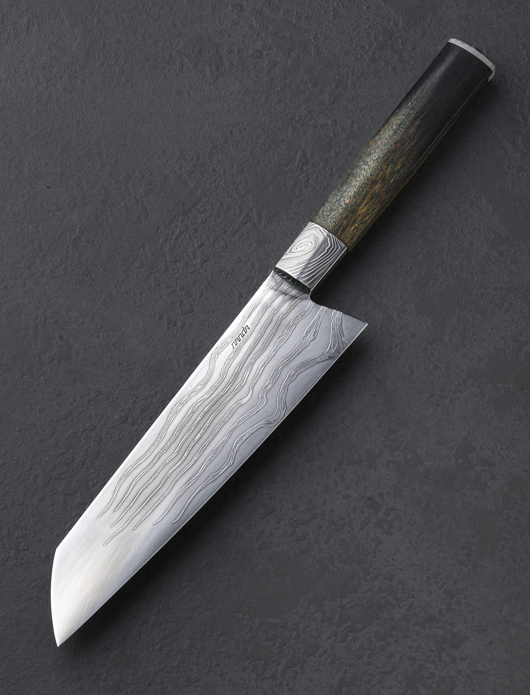 Nick Anderson - California Santoku & Bunka Lignum Vitae Nautilus Santoku 198mm