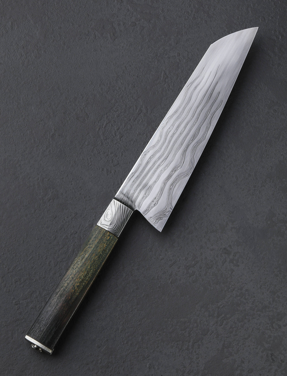 Nick Anderson - California Santoku & Bunka Lignum Vitae Nautilus Santoku 198mm